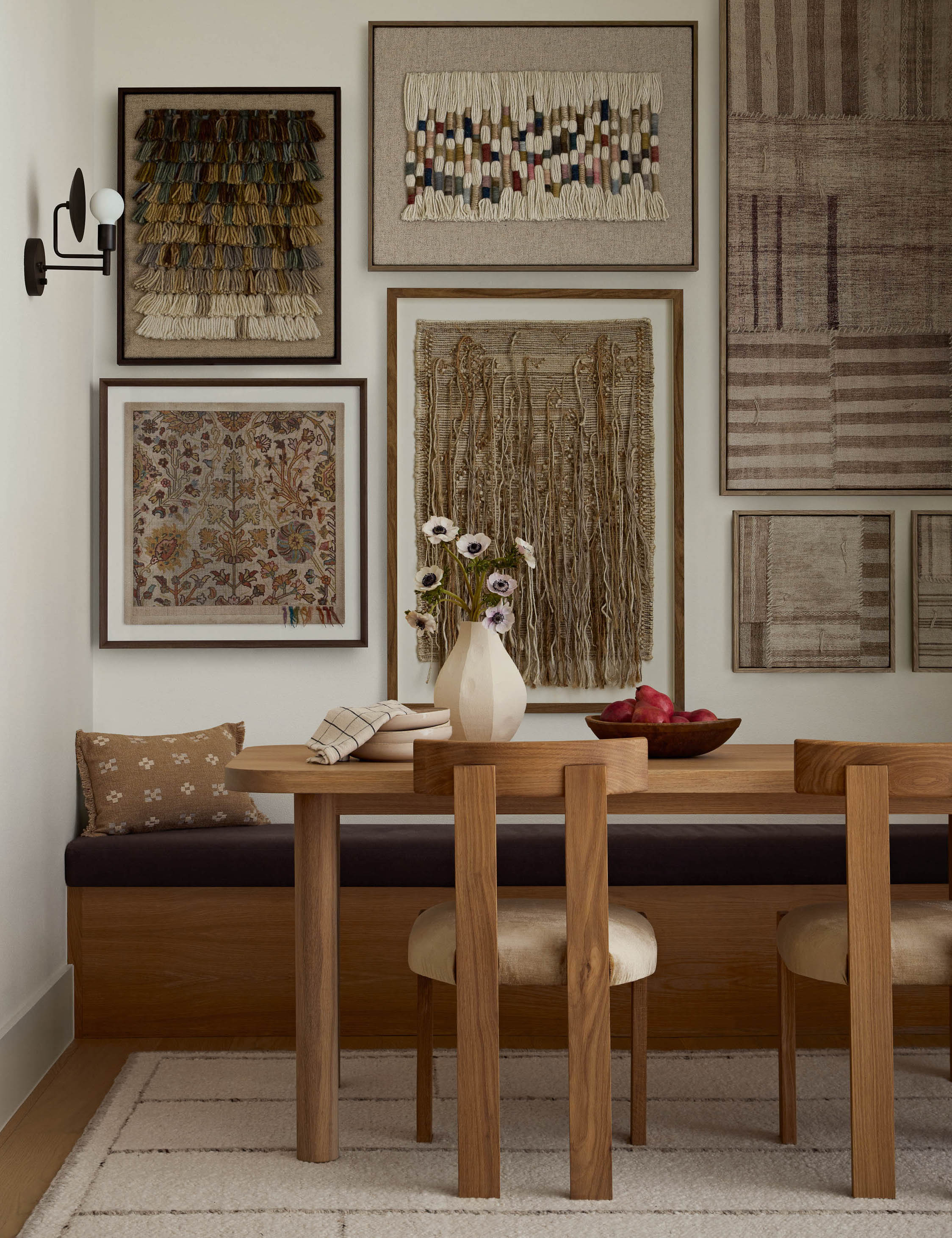Lulu and Georgia Deliz Textile Wall Art – Brown - view 2