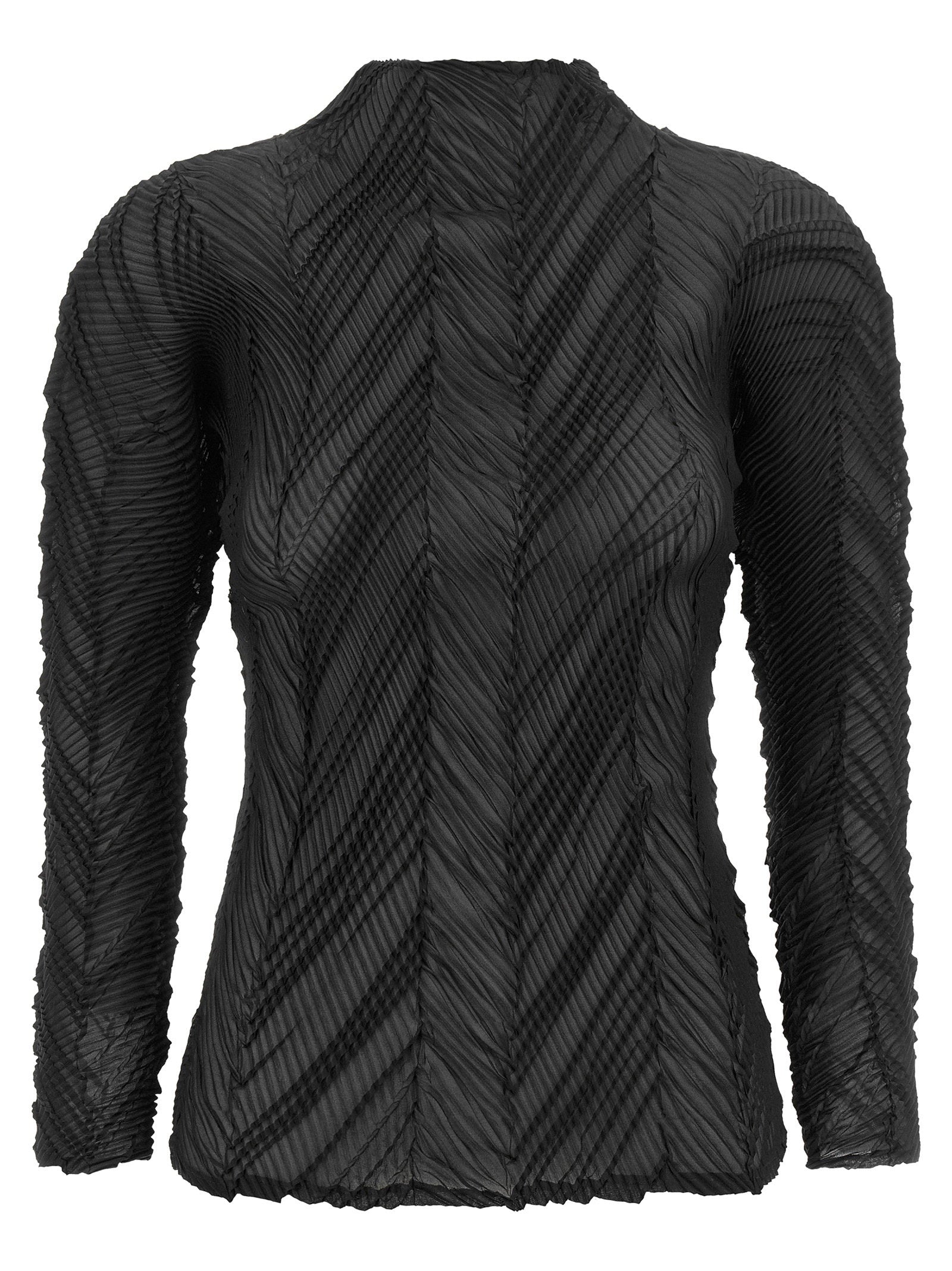 Issey Miyake Zigzag Pleats Sweater – 100% polyester