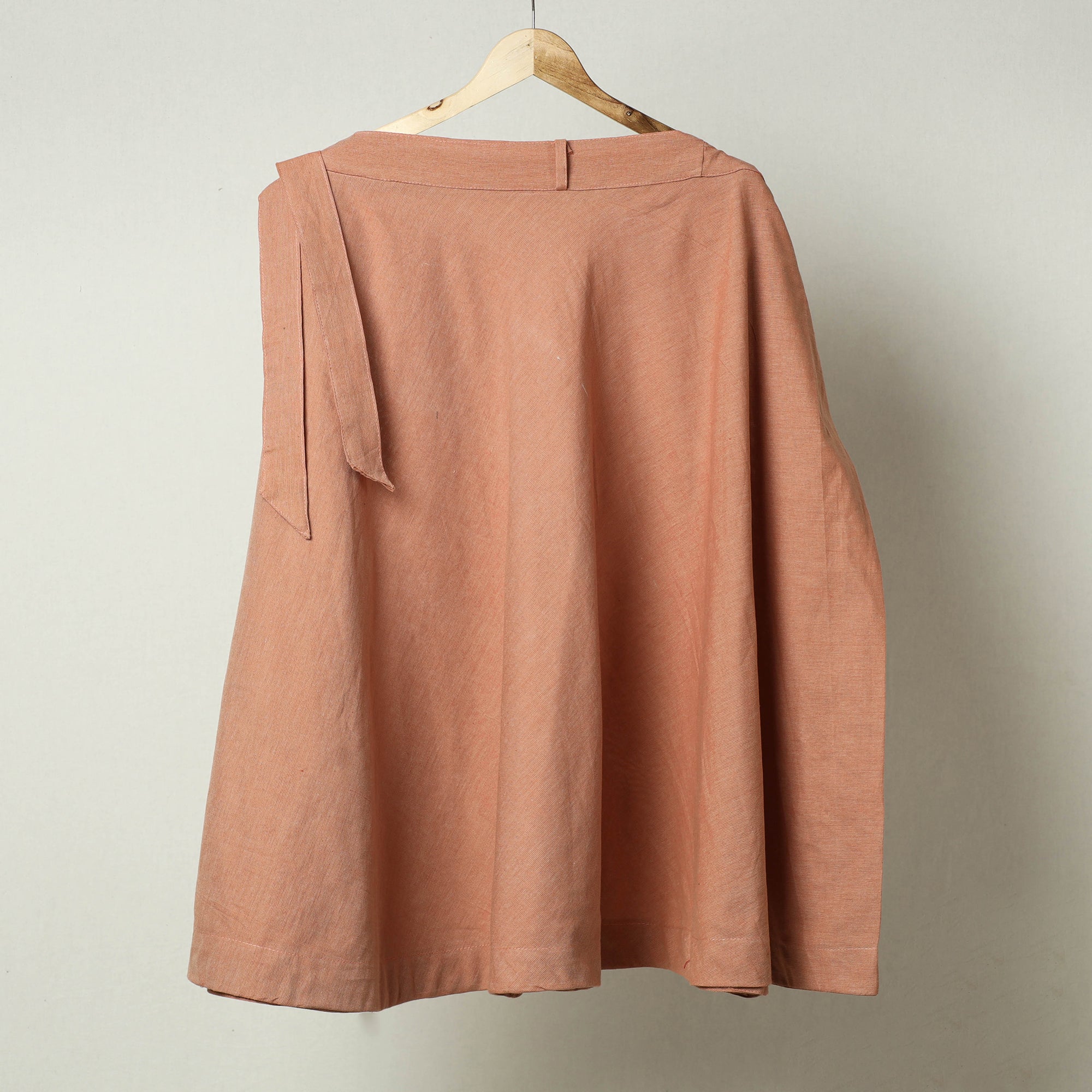 NOORI BAZAR Brown - Plain Handloom Jhiri Cotton Wrap Around Skirt