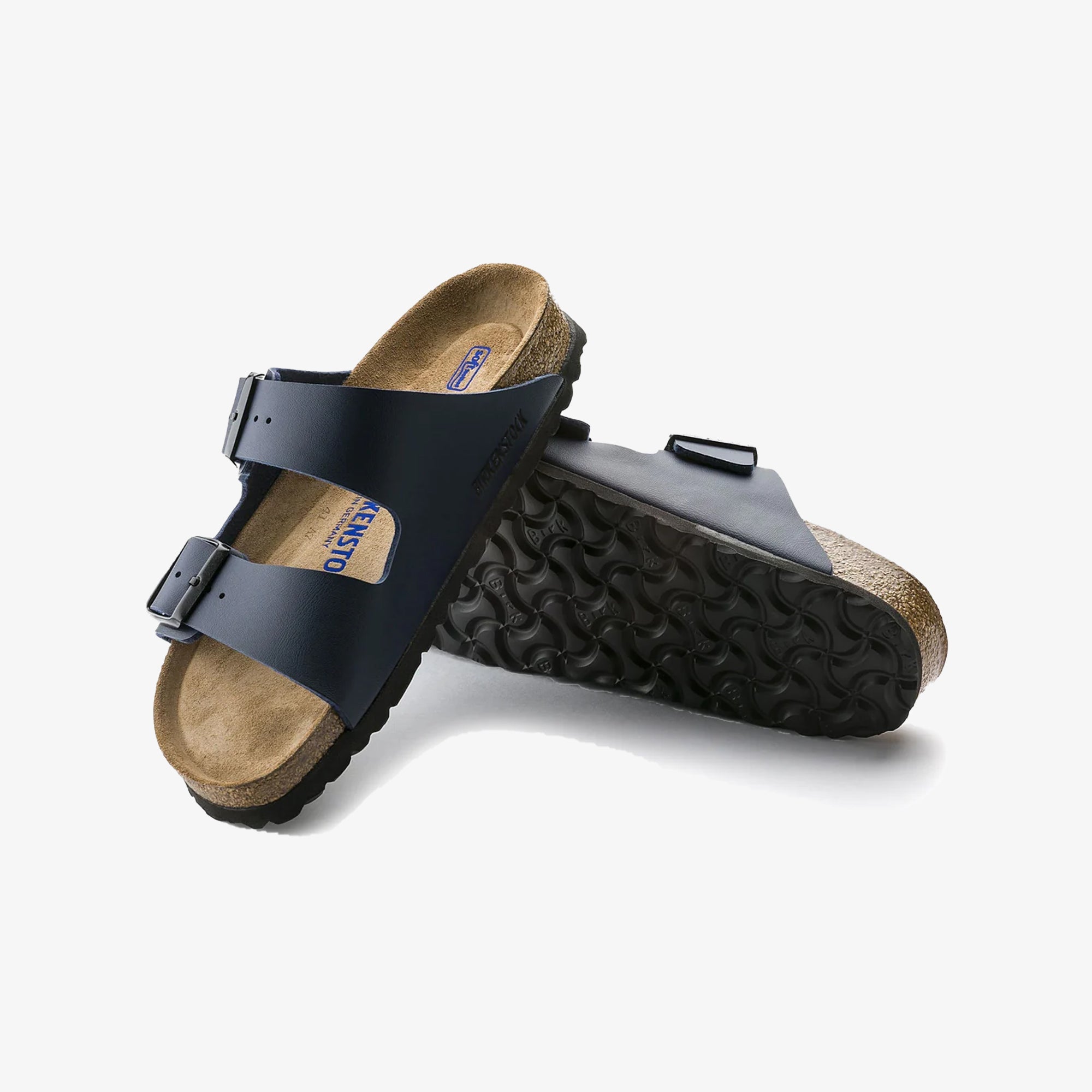 Birkenstock | ARIZONA SOFT FOOTBED BIRKO-FLOR { BLUE