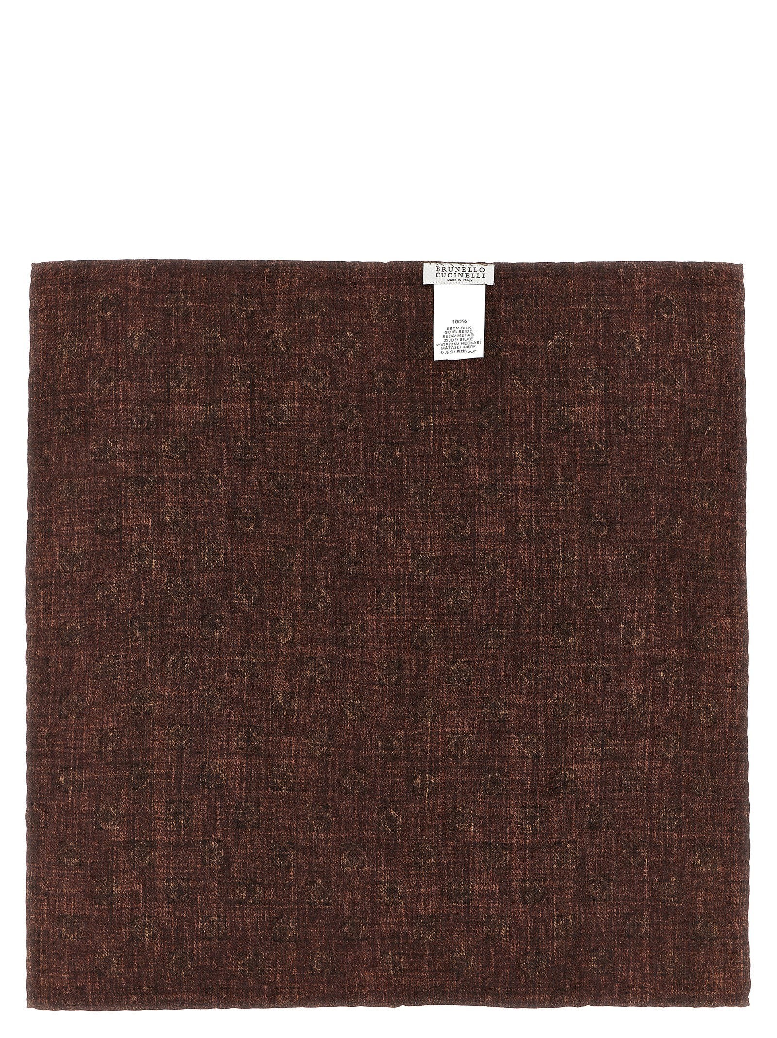 Brunello Cucinelli Double-face Pocket Clutch – 100% silk - view 2