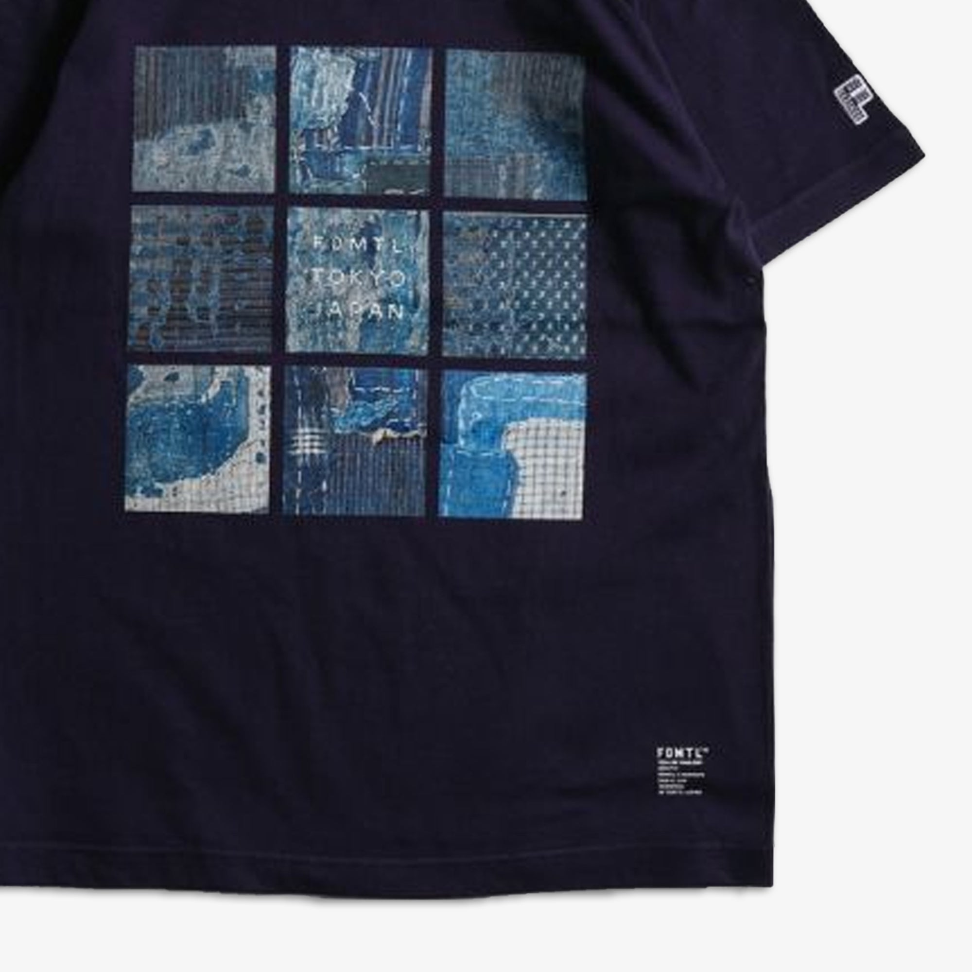 Fdmtl | Printed Boro Tee { Navy