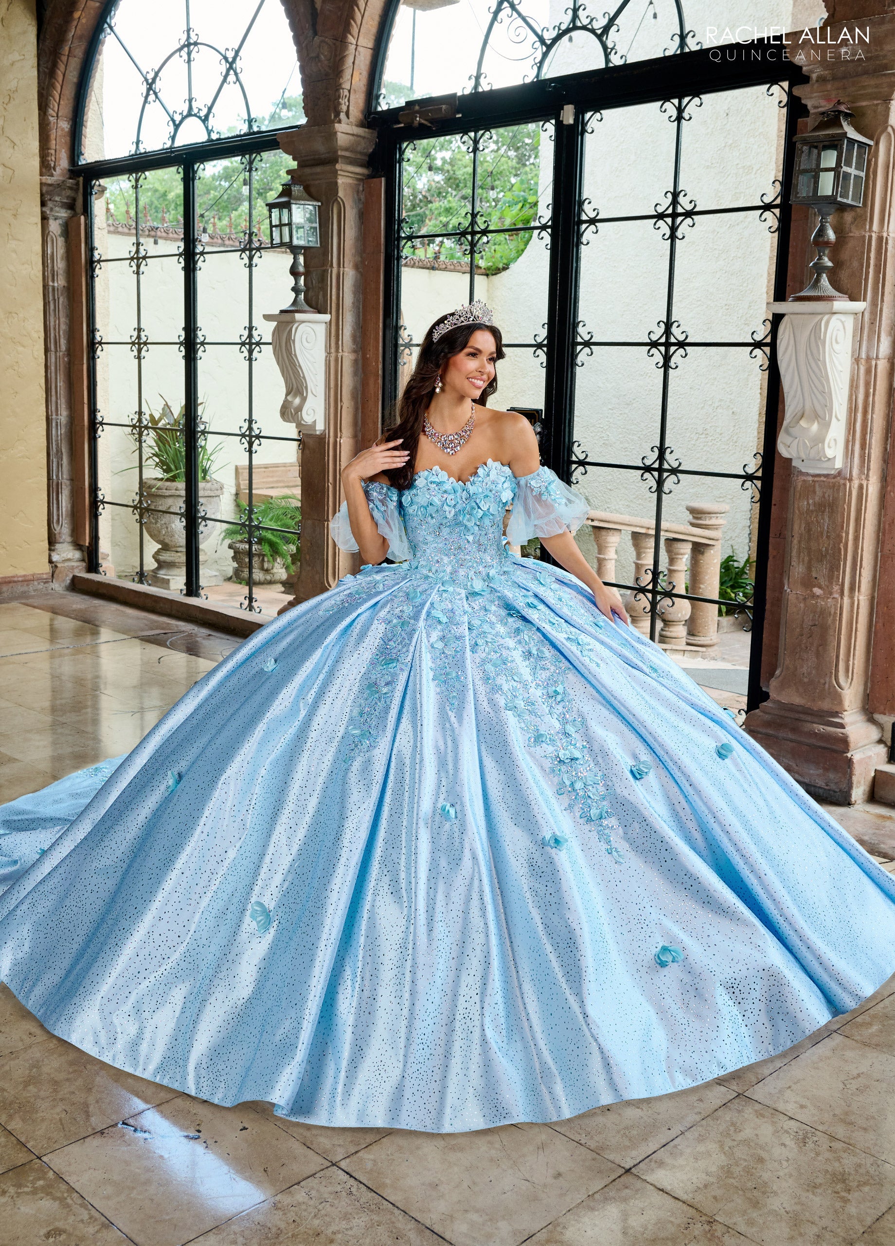 Mary's Bridal 3D Floral Sweetheart Quinceanera Dress by Rachel Allan RQ1157 - view 6