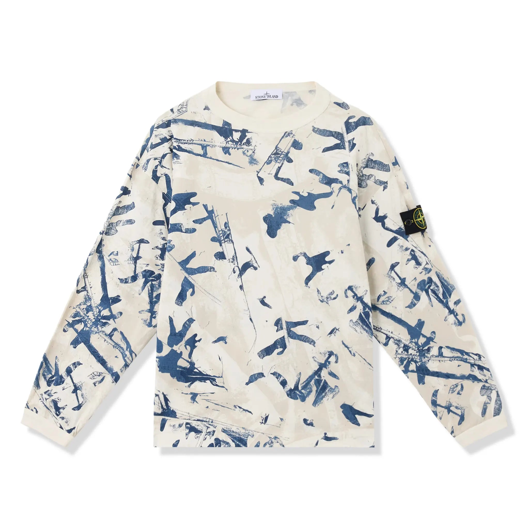 Stone Island Camouflage Textured Desert Sweatshirt
