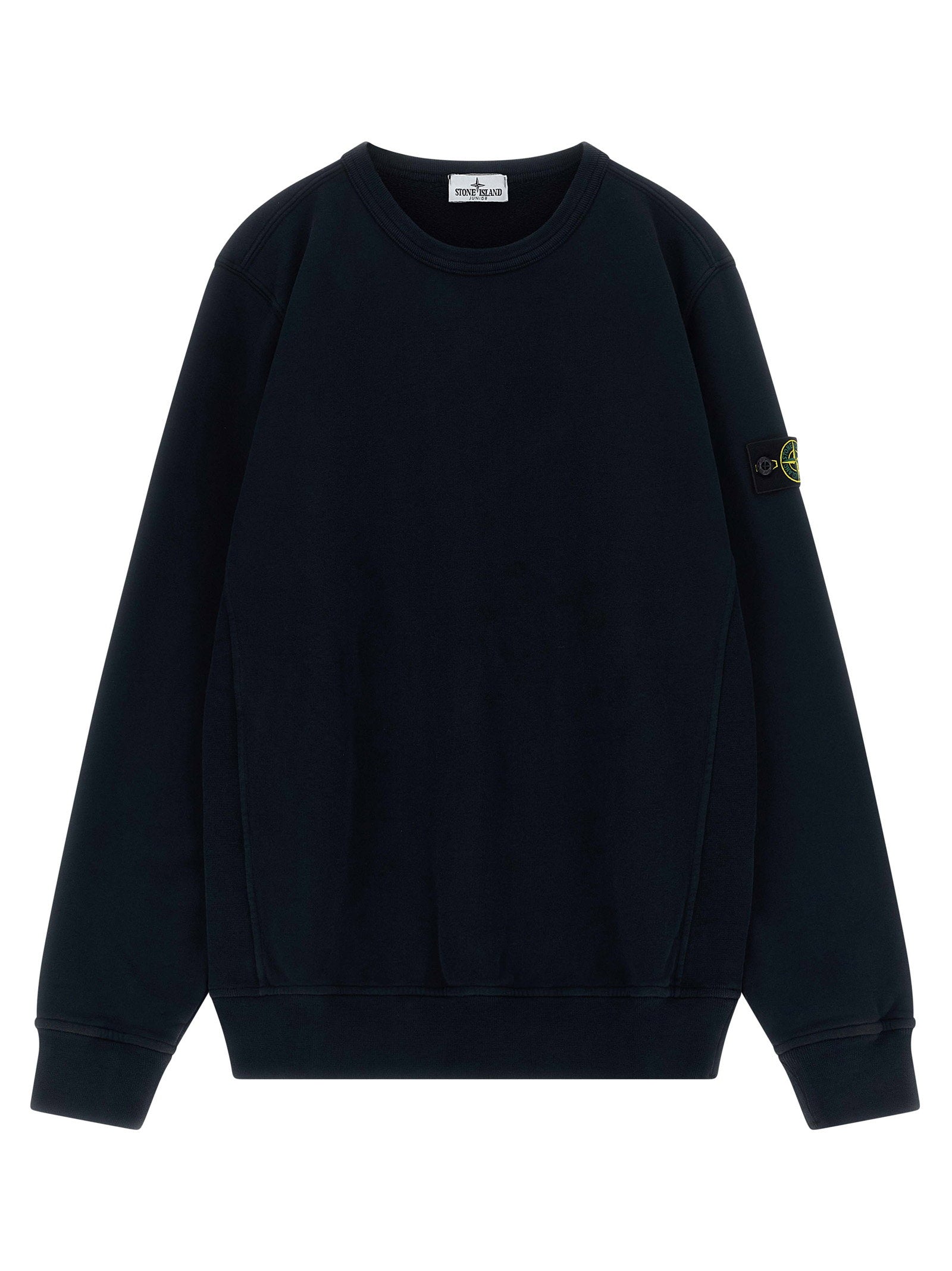 Stone Island Junior Badge Logo Sweatshirt – 100% cotton