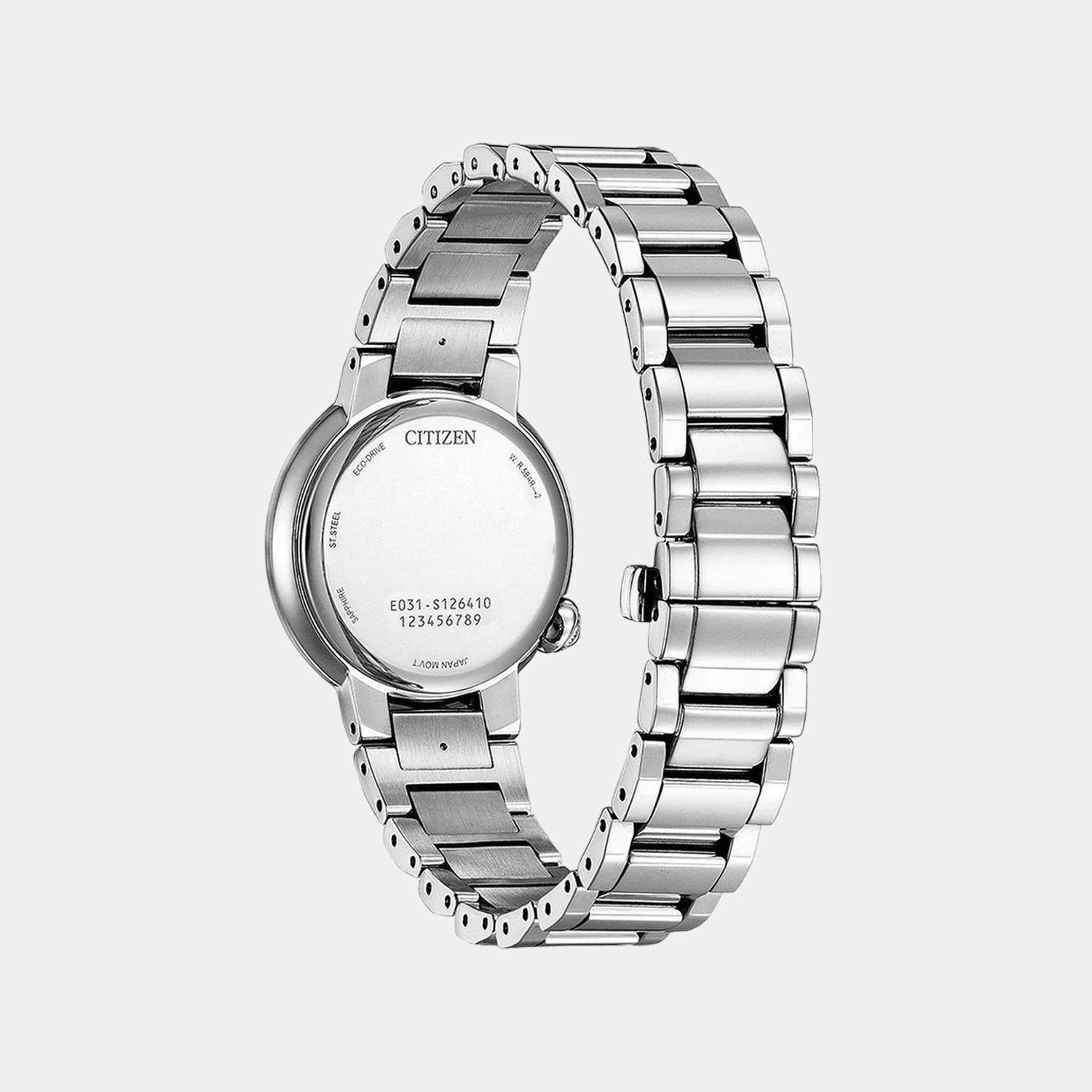 Citizen L Women Eco-Drive Two Tone Dial Analog Stainless Steel Watch EM0910-80N - view 2