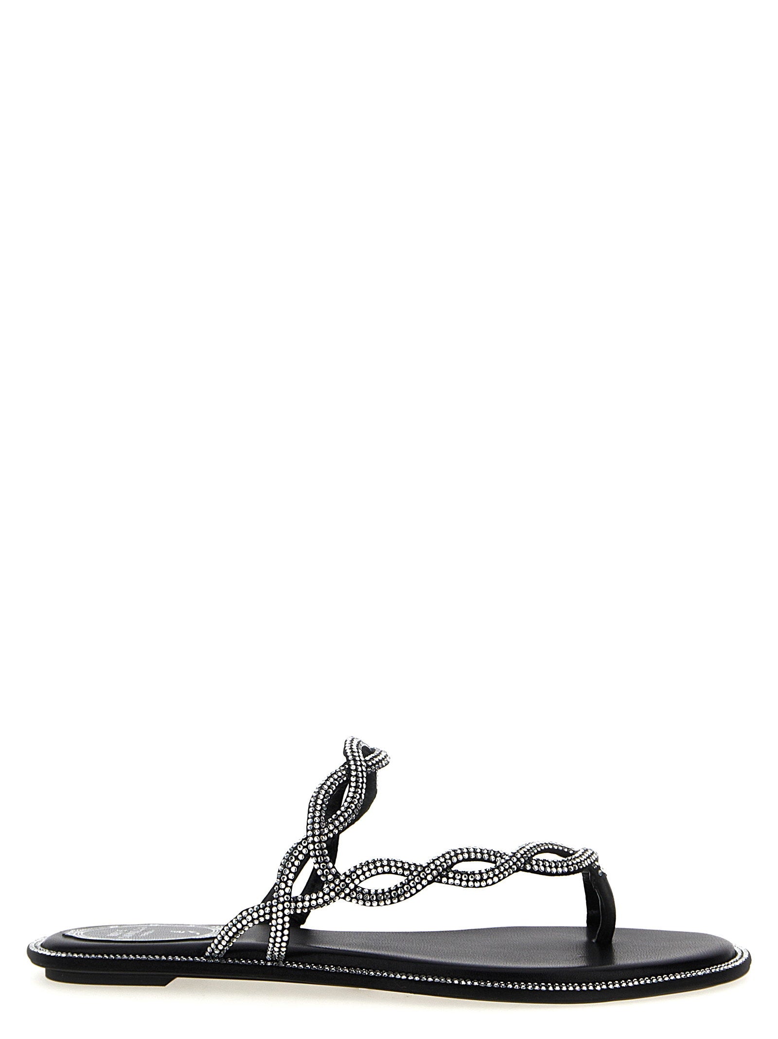 René Caovilla Braid Sandals – 100% satin