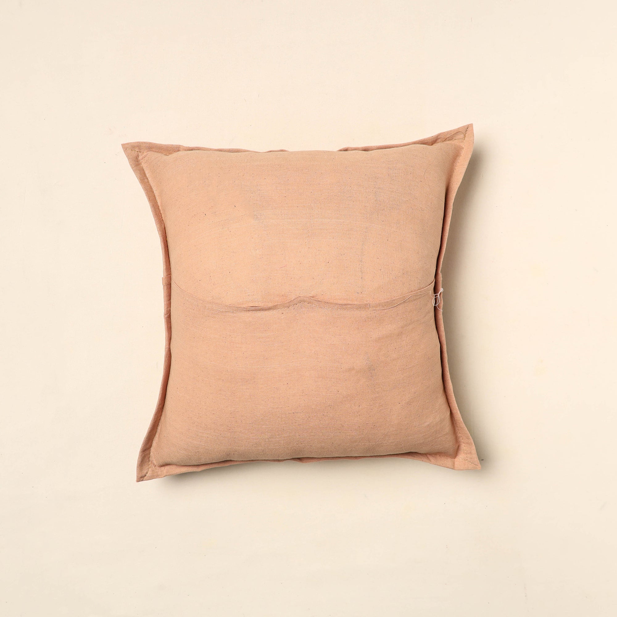 HAVELI CHRONICLES Beige - Elegant Khambadiya Patchwork Cushion Cover (16 x 16 in) 04 - view 3
