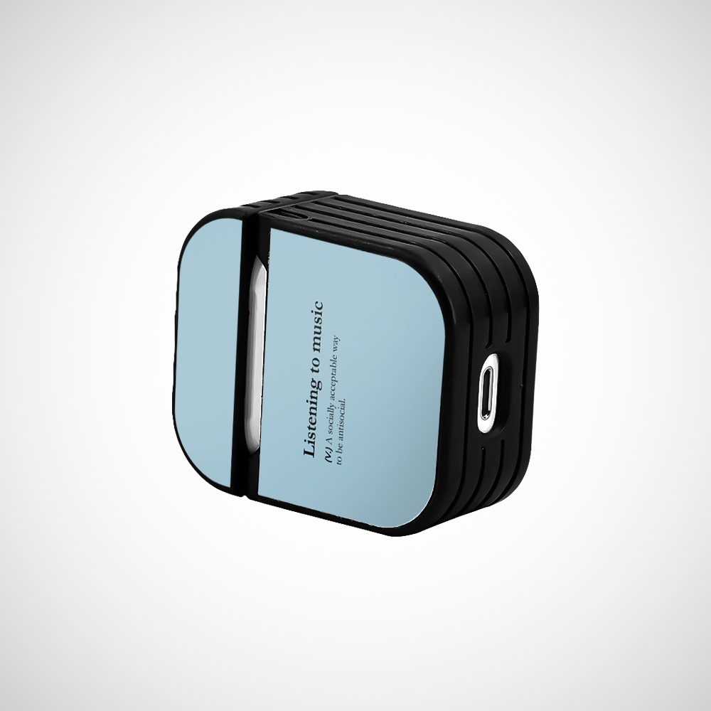 Cover It Up Listening to music Glass Airpods 2nd Gen Case Covers - view 3