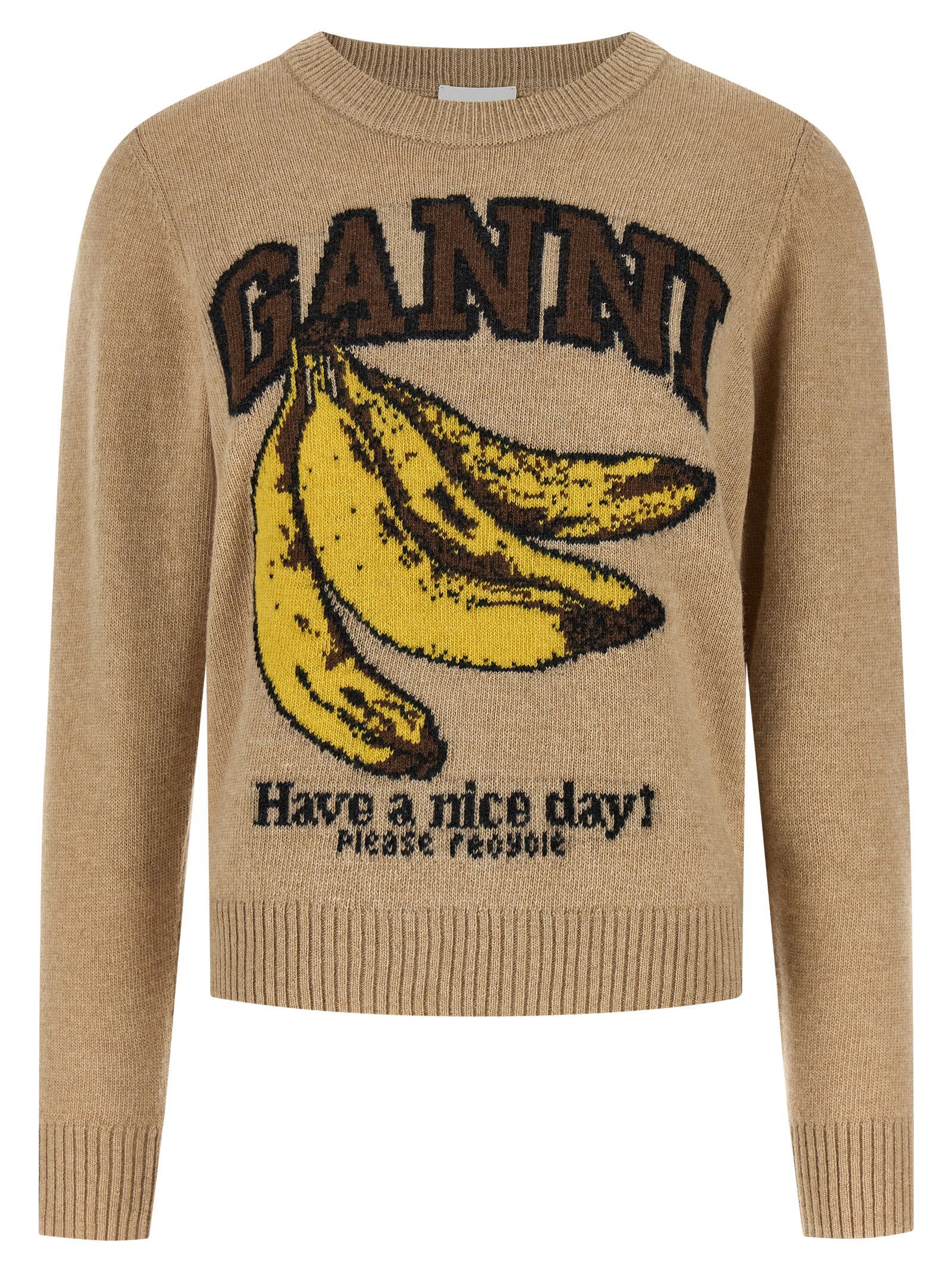 Ganni Banane Sweater – 80% wool, 20% polyamide