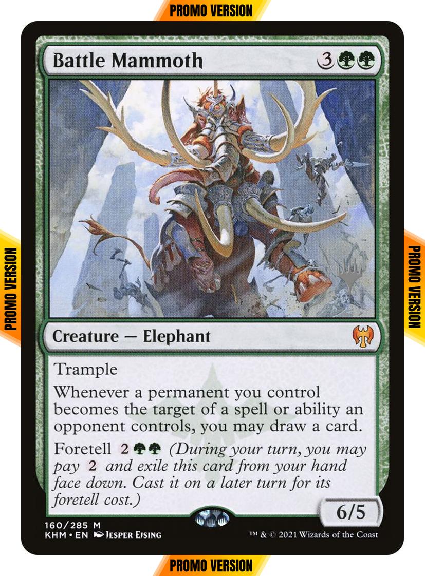 Battle mammoth promo – Magic Battle Mammoth [Promo Pack] [160p] [Kaldheim Promos] [Non-Foil]