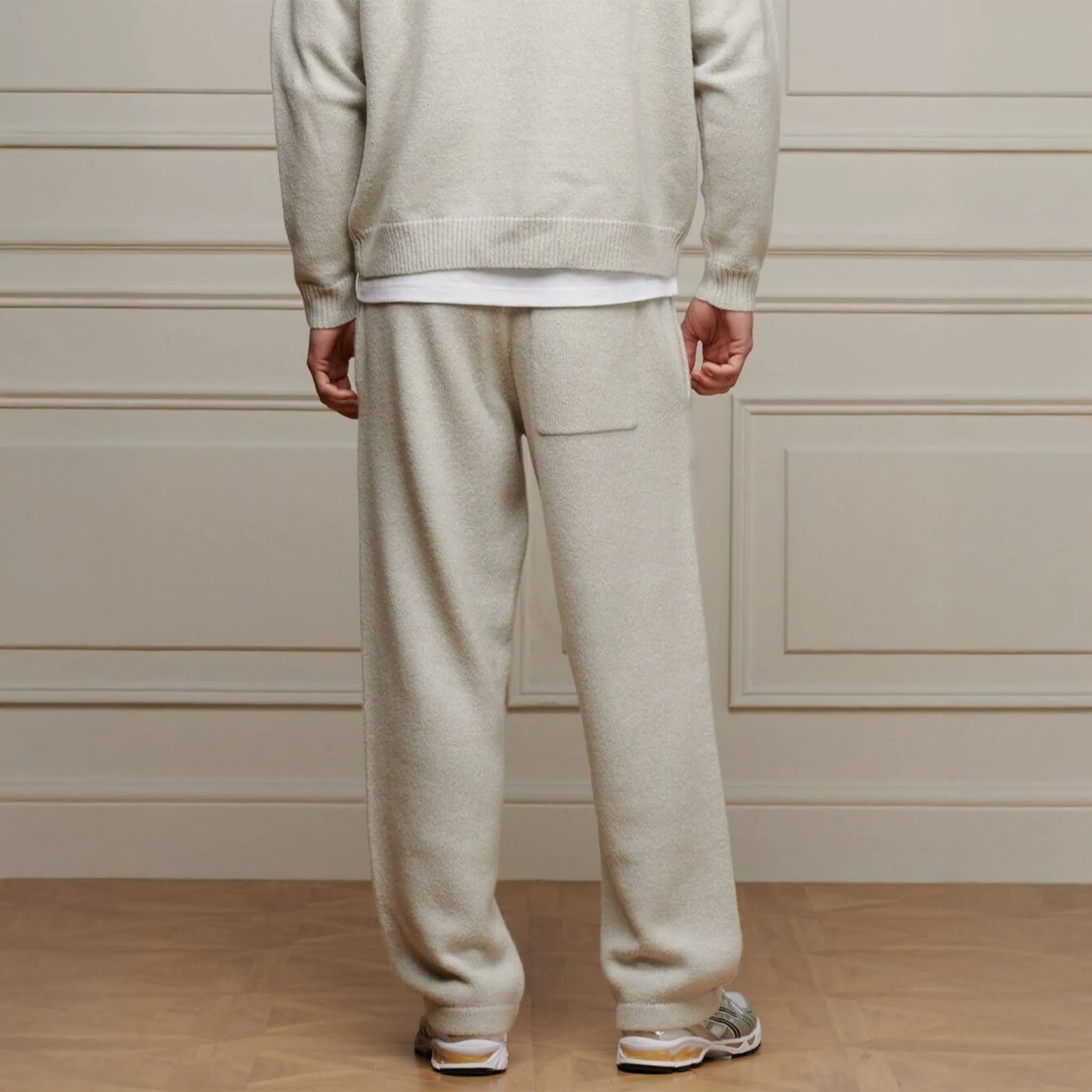 Belier Mohair Knit Marl Grey Sweatpants - view 2