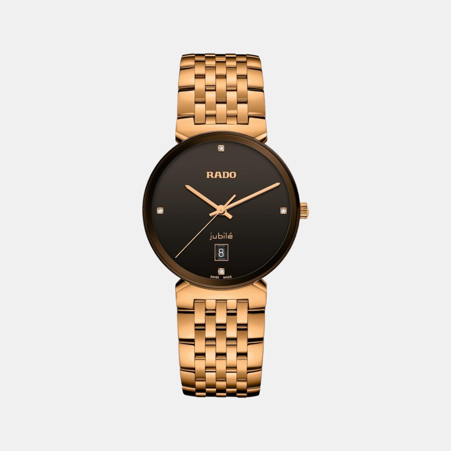 Rado Florence Unisex Quartz Black Dial Analog Stainless Steel Watch R48916703