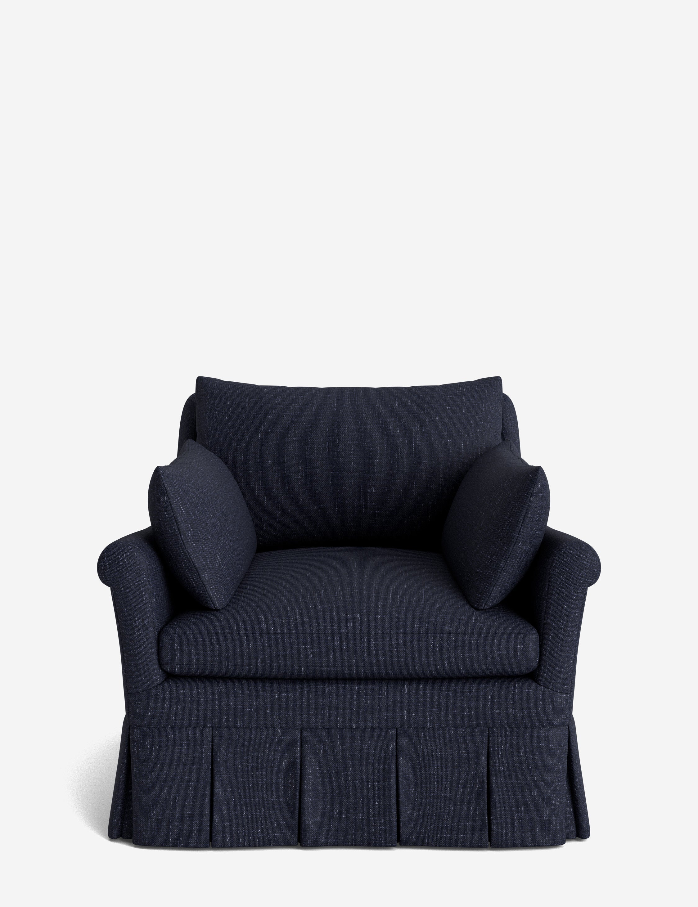 Lulu and Georgia Portola Rolled Arm Luxe Depth Pleated Chair - view 42