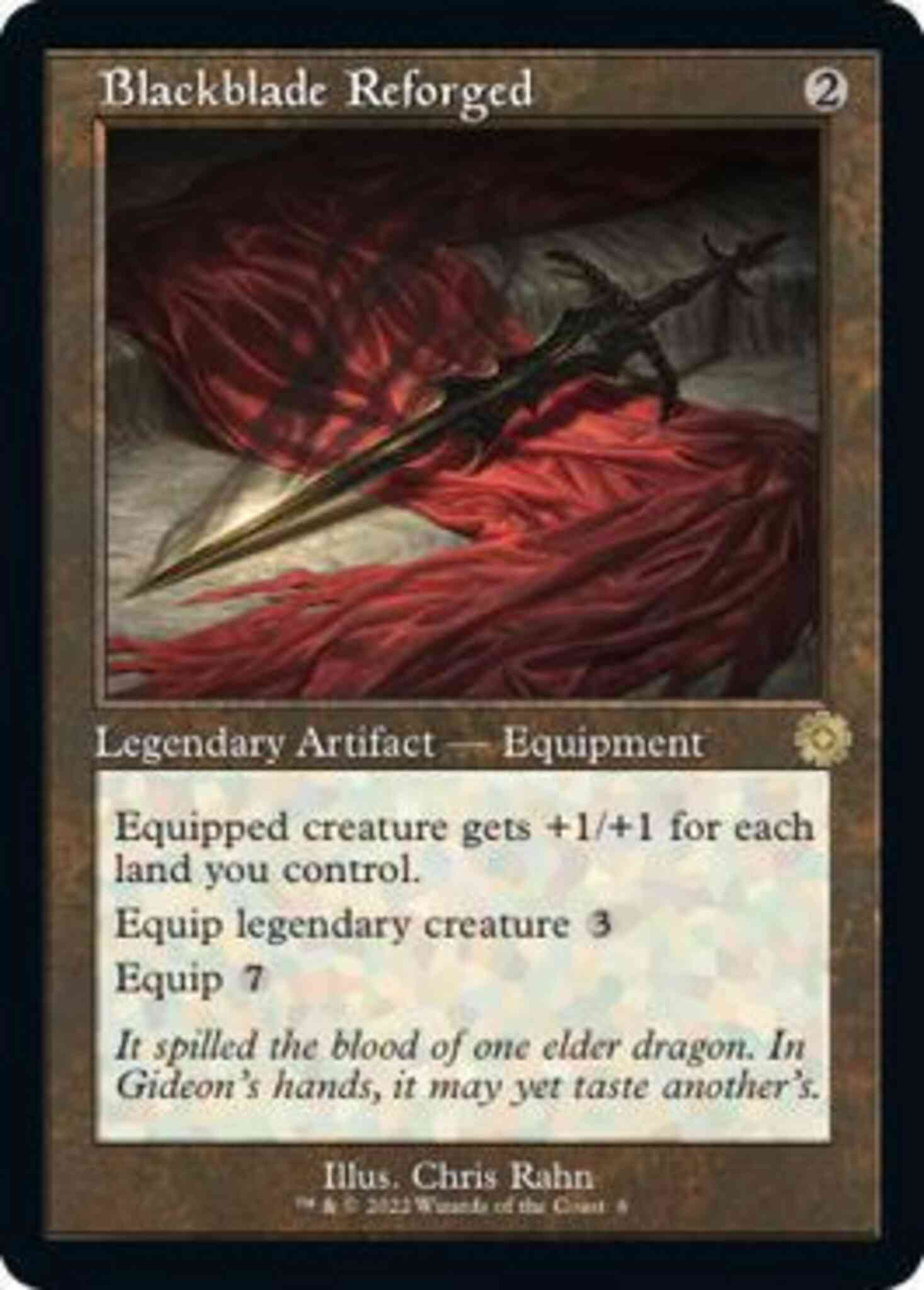 Blackblade reforged 6 – Magic Blackblade Reforged [6] [Retro Frame] [The Brothers' War Retro Artifacts] [Non-Foil]