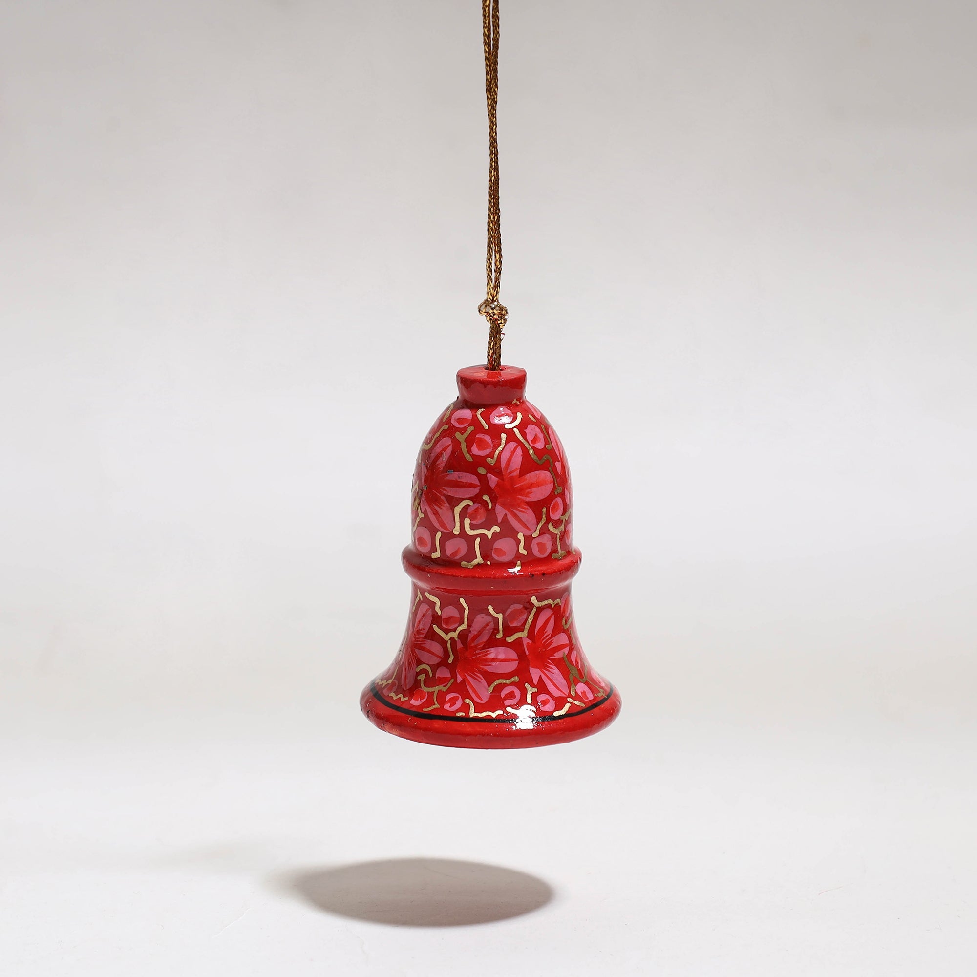 ZAHID HUSSAIN BHAT Bell - Kashmir Handpainted Christmas Decor Ornament 04 - view 2