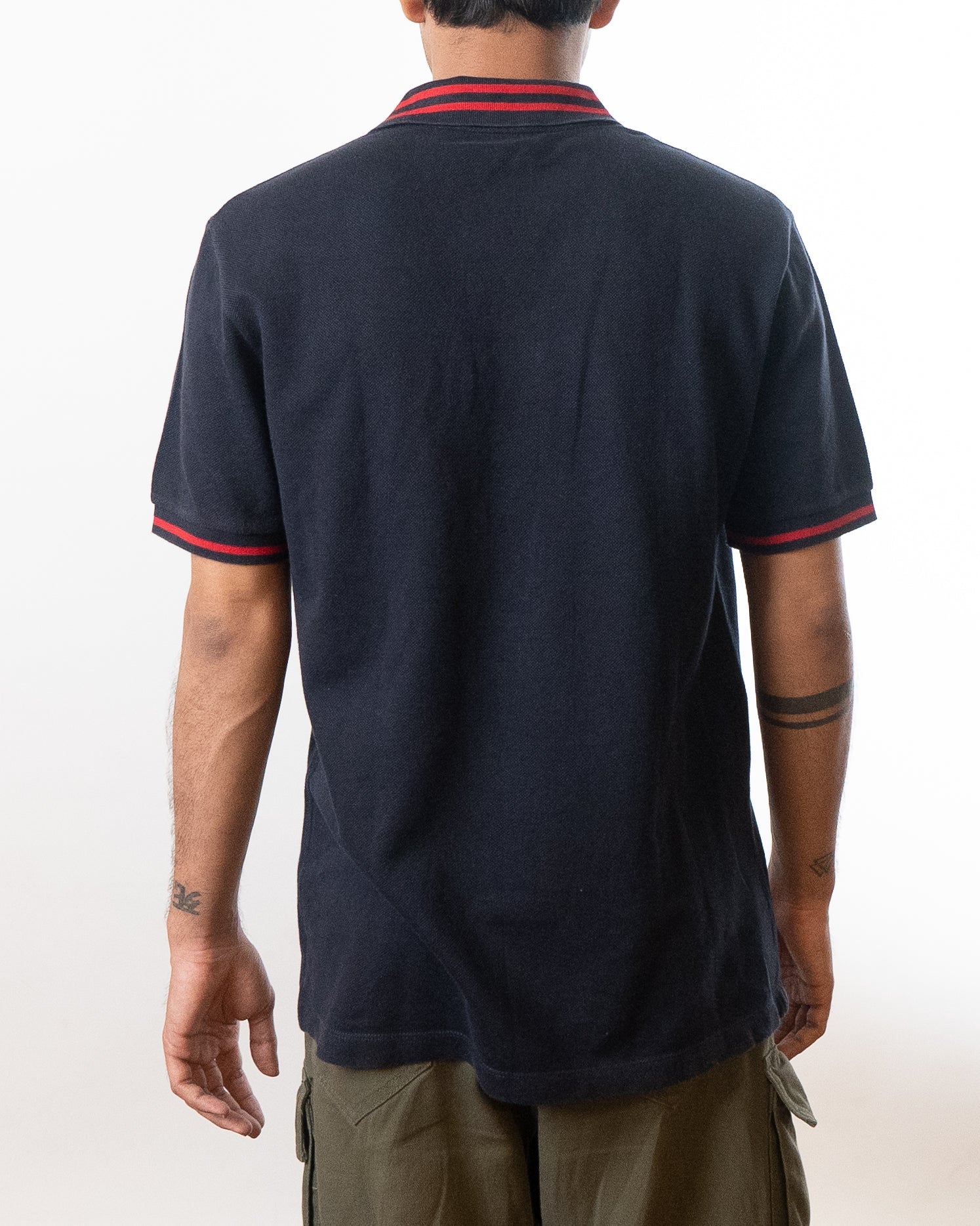 Gucci Bee & Stars Embroidered Polo T-Shirt - view 4