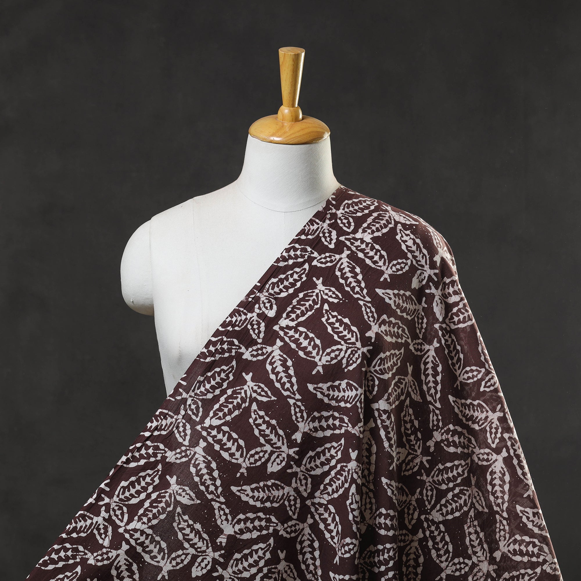 BATIK BY MD. SHARIFF Brown - Hand Printed Cotton Batik Fabric 10