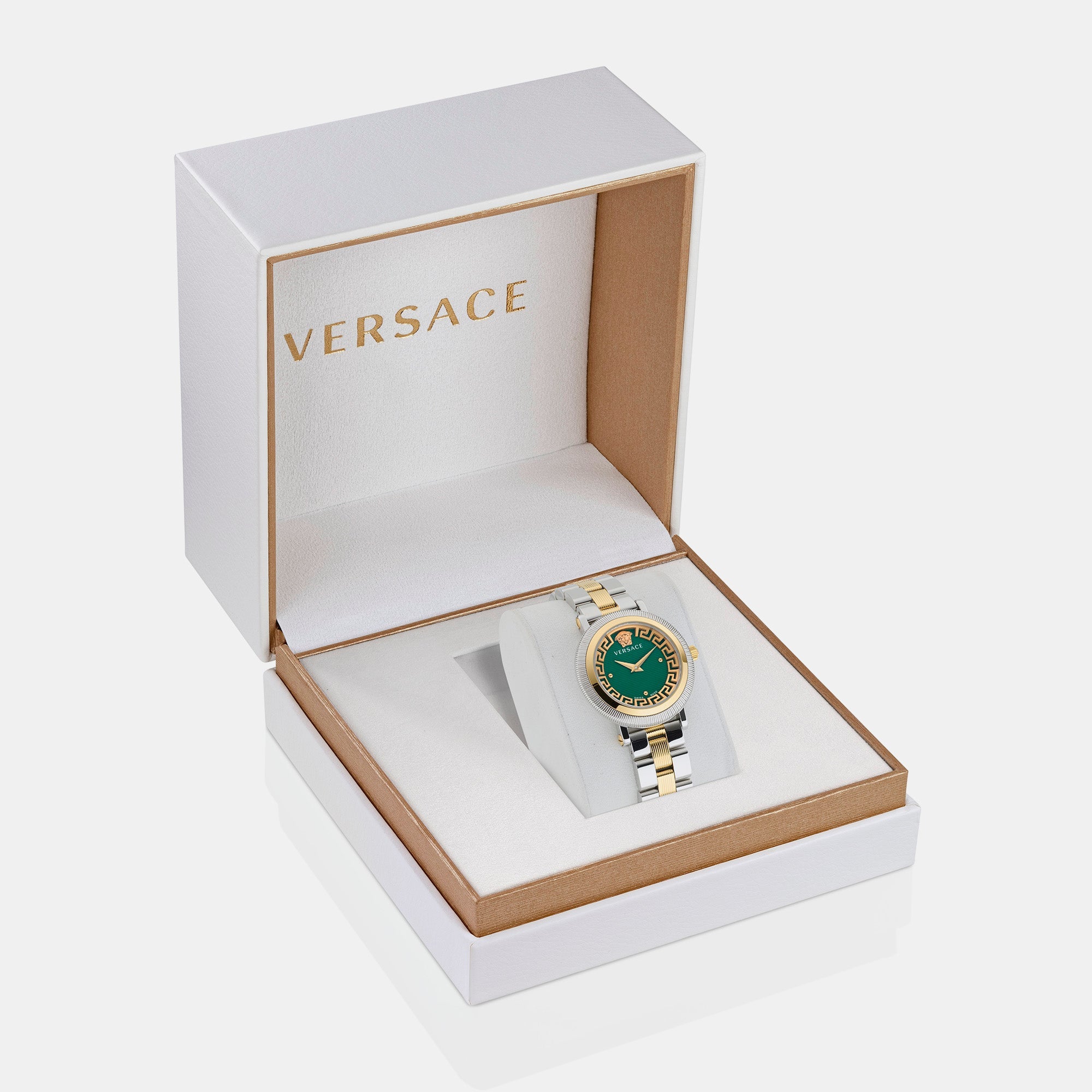 Versace Greca Flourish Women Quartz Green Dial Analog Stainless Steel Watch VE7F00523 - view 5