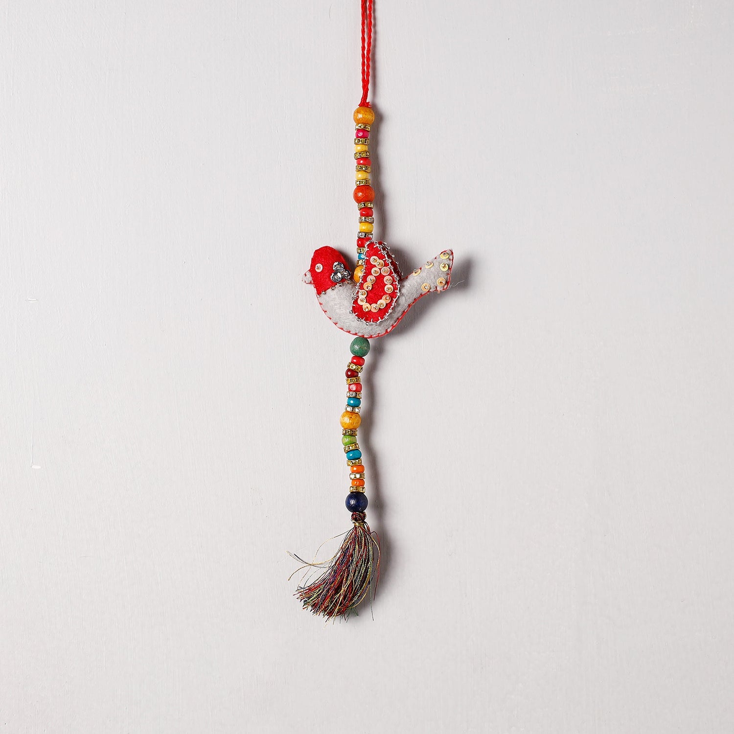 Felt beadwork wall – WITH LOVE BY KANIKA Bird - Handmade Felt & Beadwork Wall Hanging