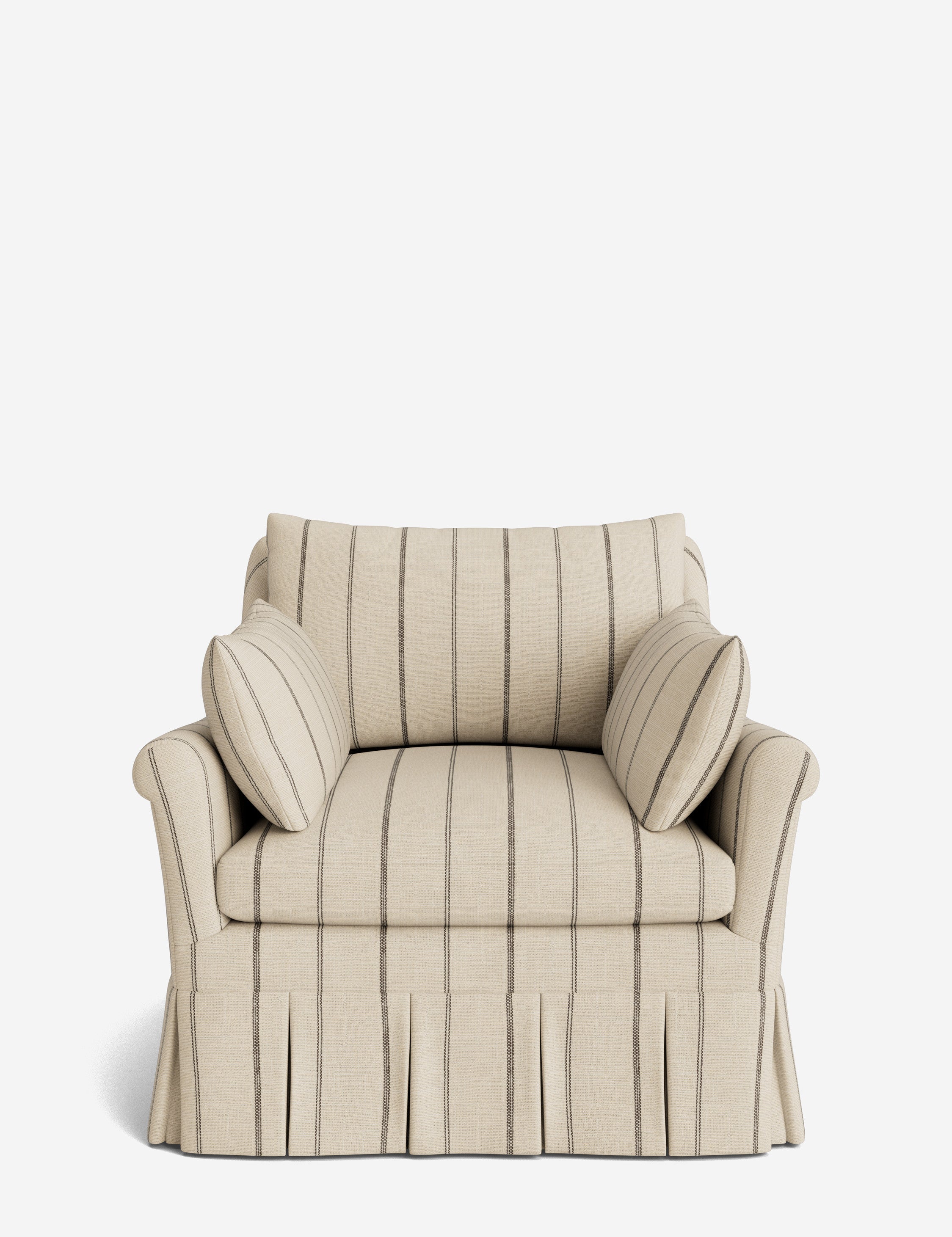 Lulu and Georgia Portola Rolled Arm Luxe Depth Pleated Chair - view 32