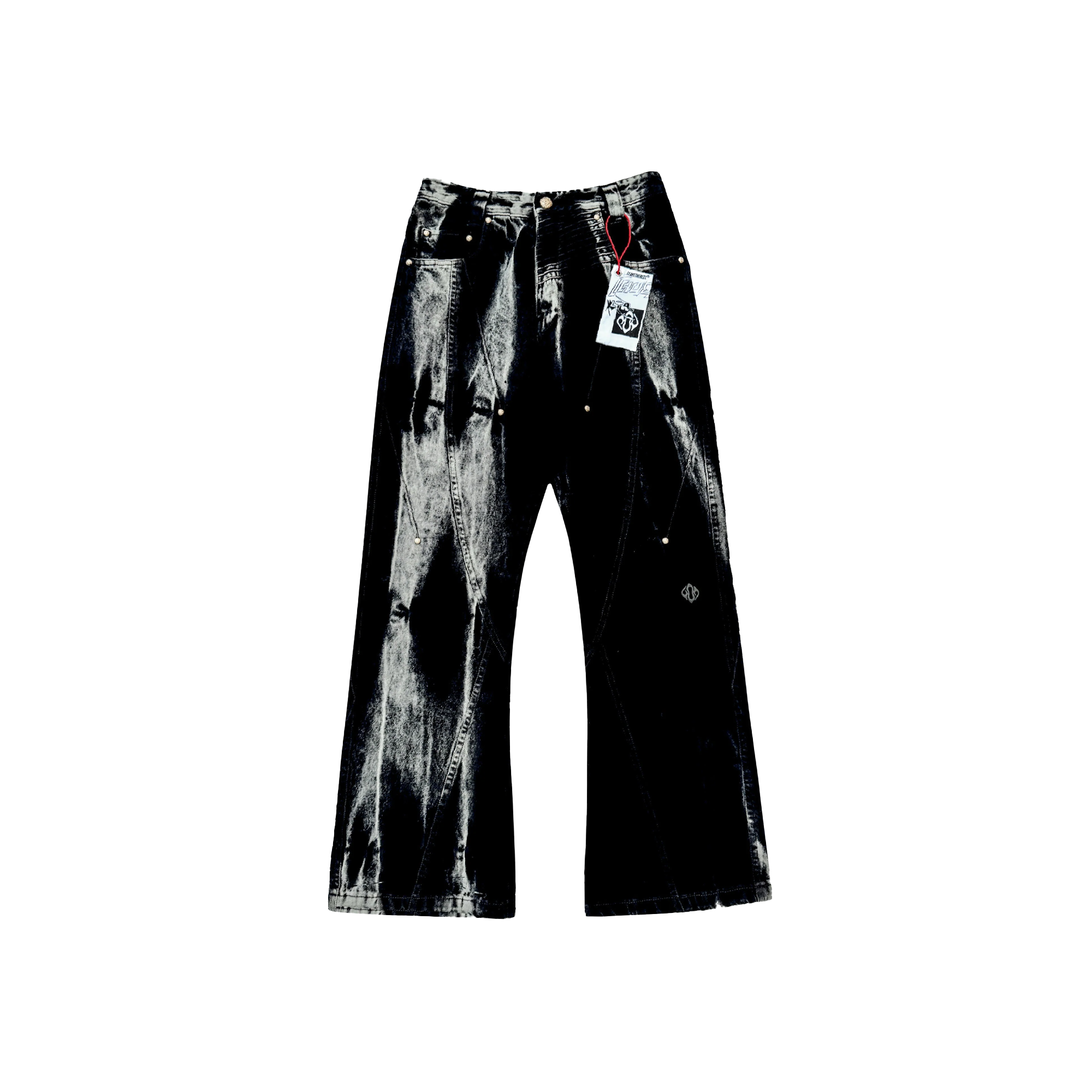 Leave The Rest Waves Panelled-Shibori Black