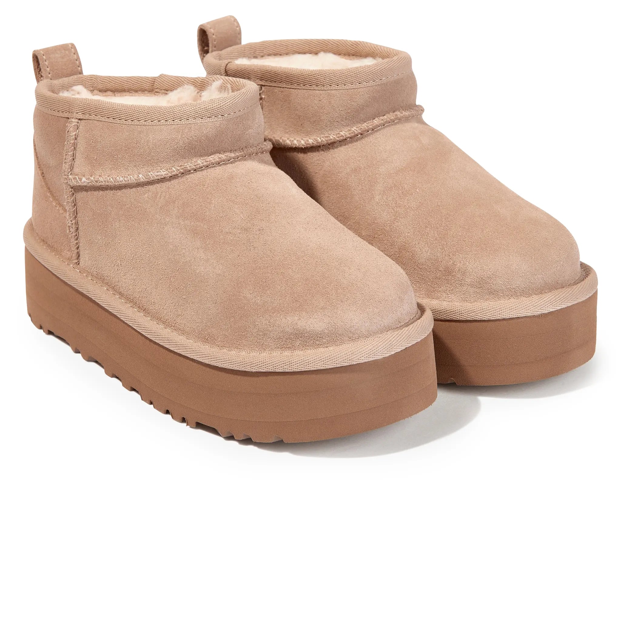 UGG Classic Ultra Mini Platform Girls Beige Boots - view 2