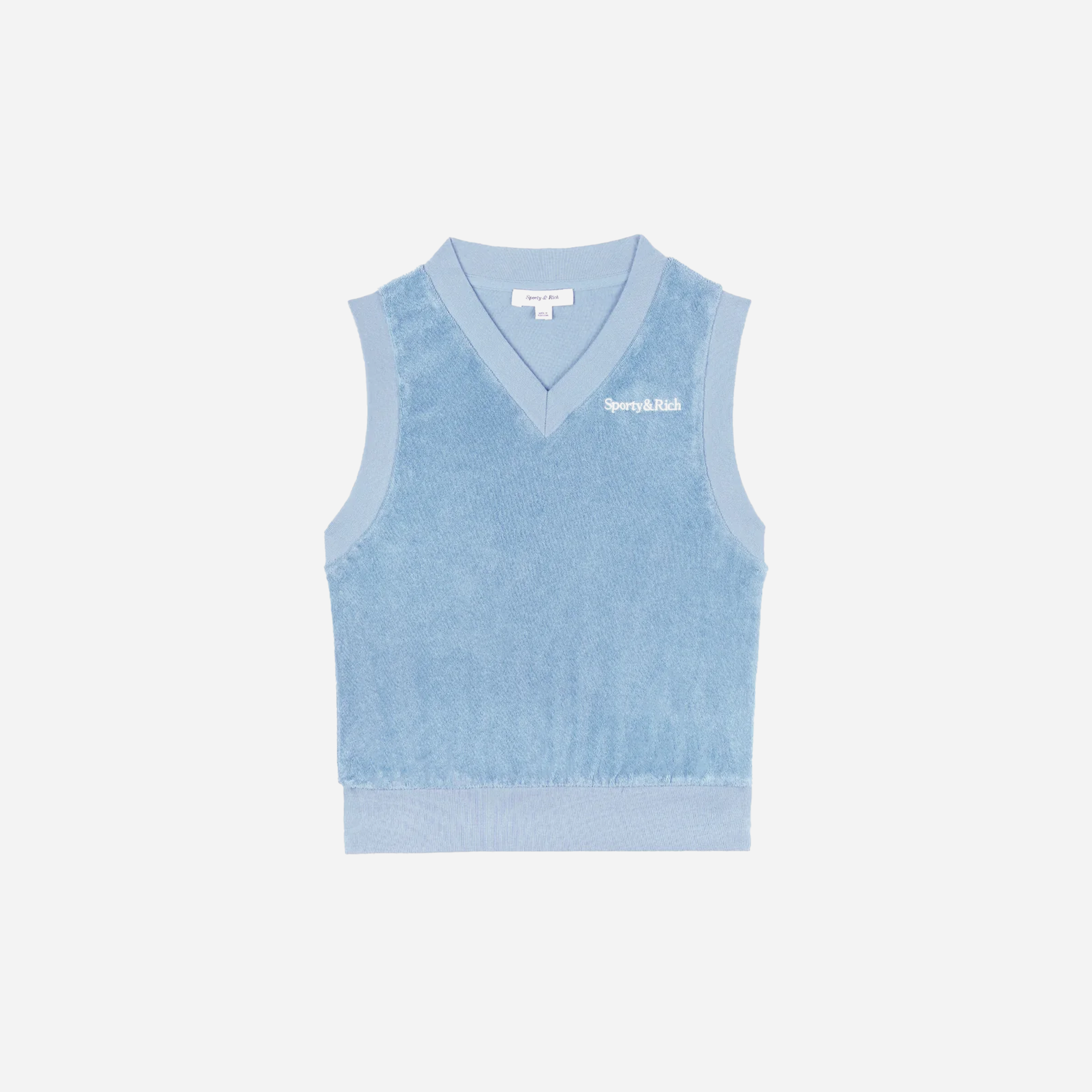 Sporty rich src – Sporty&Rich SRC Terry Vest - Sky Blue/White