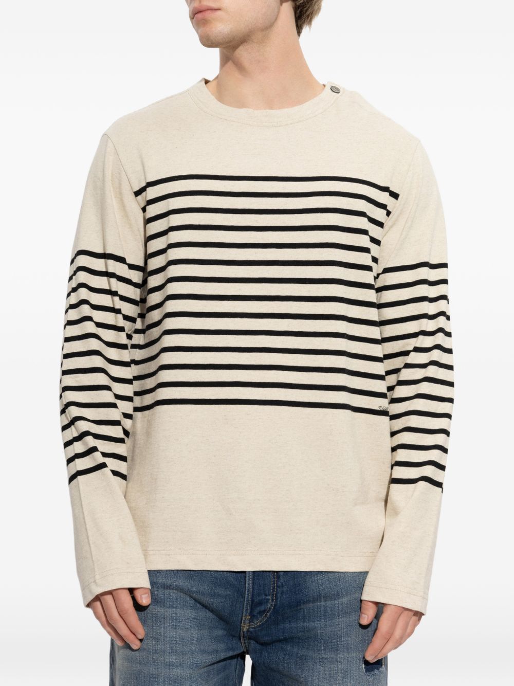 Emporio Armani Knit Sweater – 67% Cotton, 33% Linen - view 4