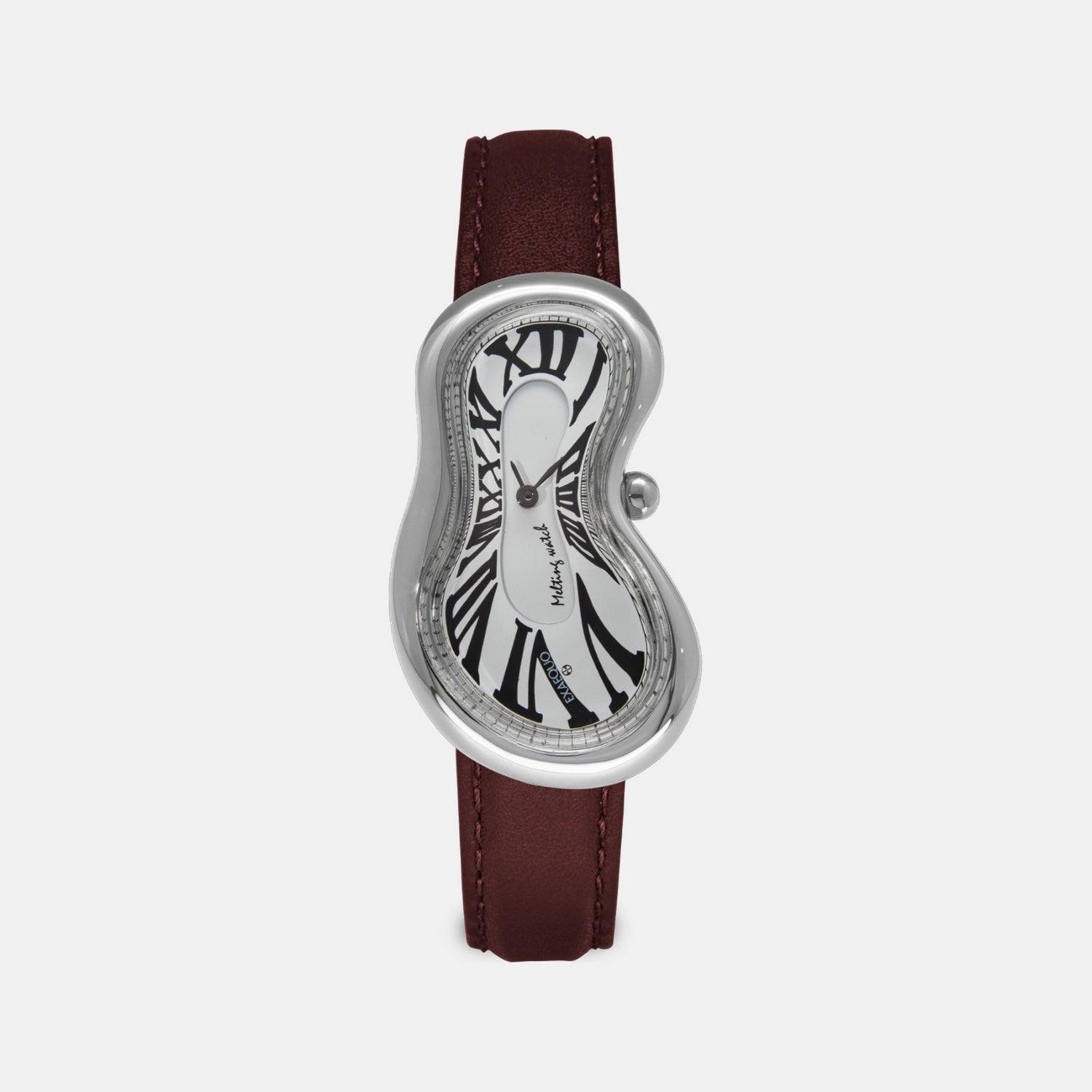 Exaequo Classic Unisex Quartz White Dial Analog Leather Watch EX0001.0002