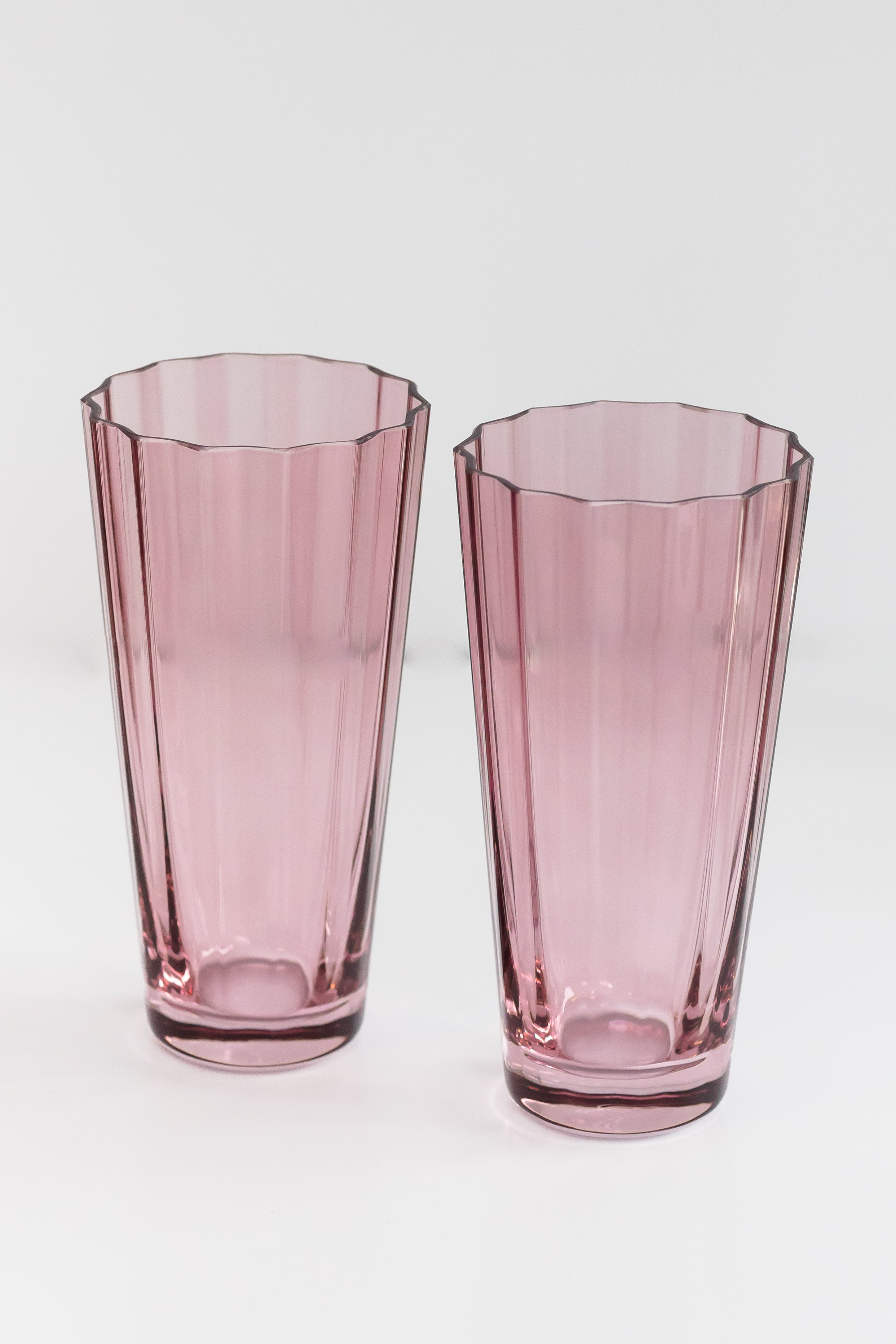 Estelle Colored Glass Estelle Colored Sunday High Balls - Set of 2 {Rose} - view 2