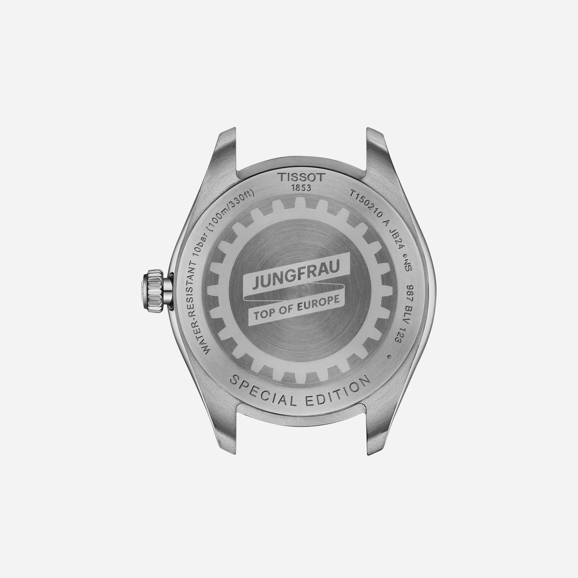 Tissot PR 100 Jungfraubahn Quartz Blue Dial 34mm Grey Stainless Steel Bracelet Watch - view 2