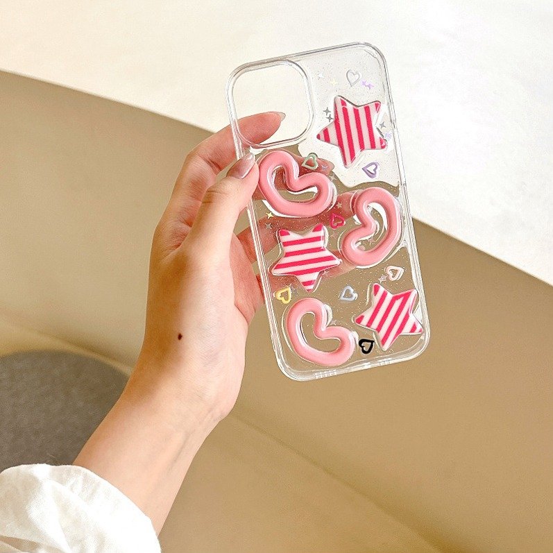 Peeperly Cute Starry Hearts Case – No Color - view 3