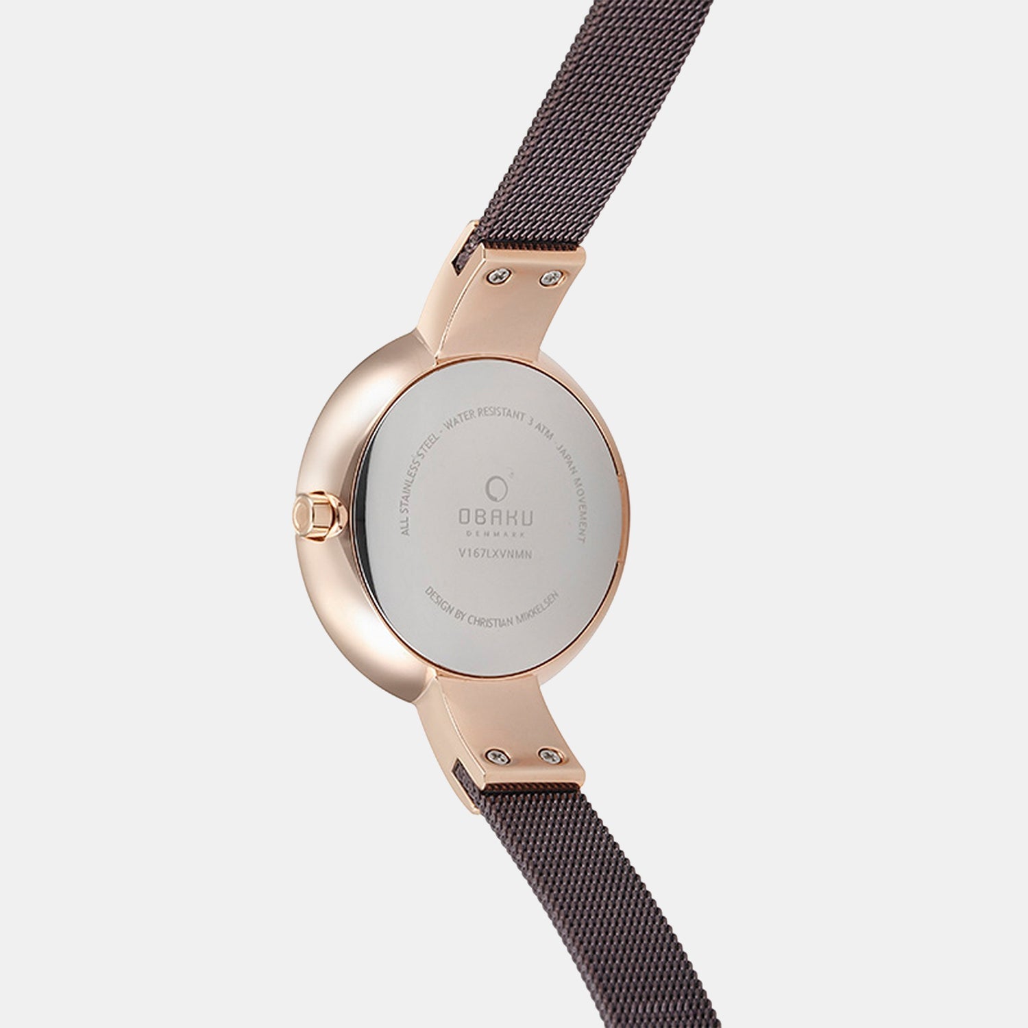 Obaku Himmel Walnut Women Quartz Brown Dial Analog Stainless Steel Watch V167LXVNMN - view 3