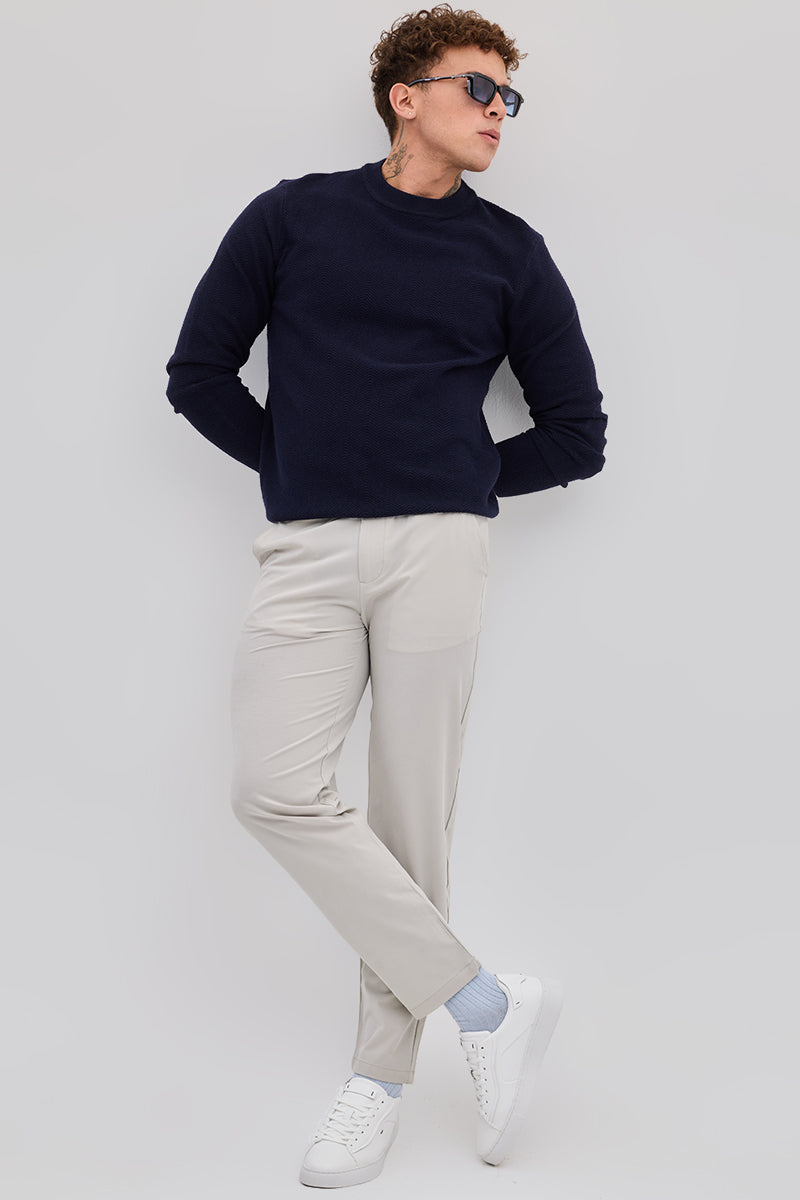 SNITCH Navy Knitted Sweater - view 3