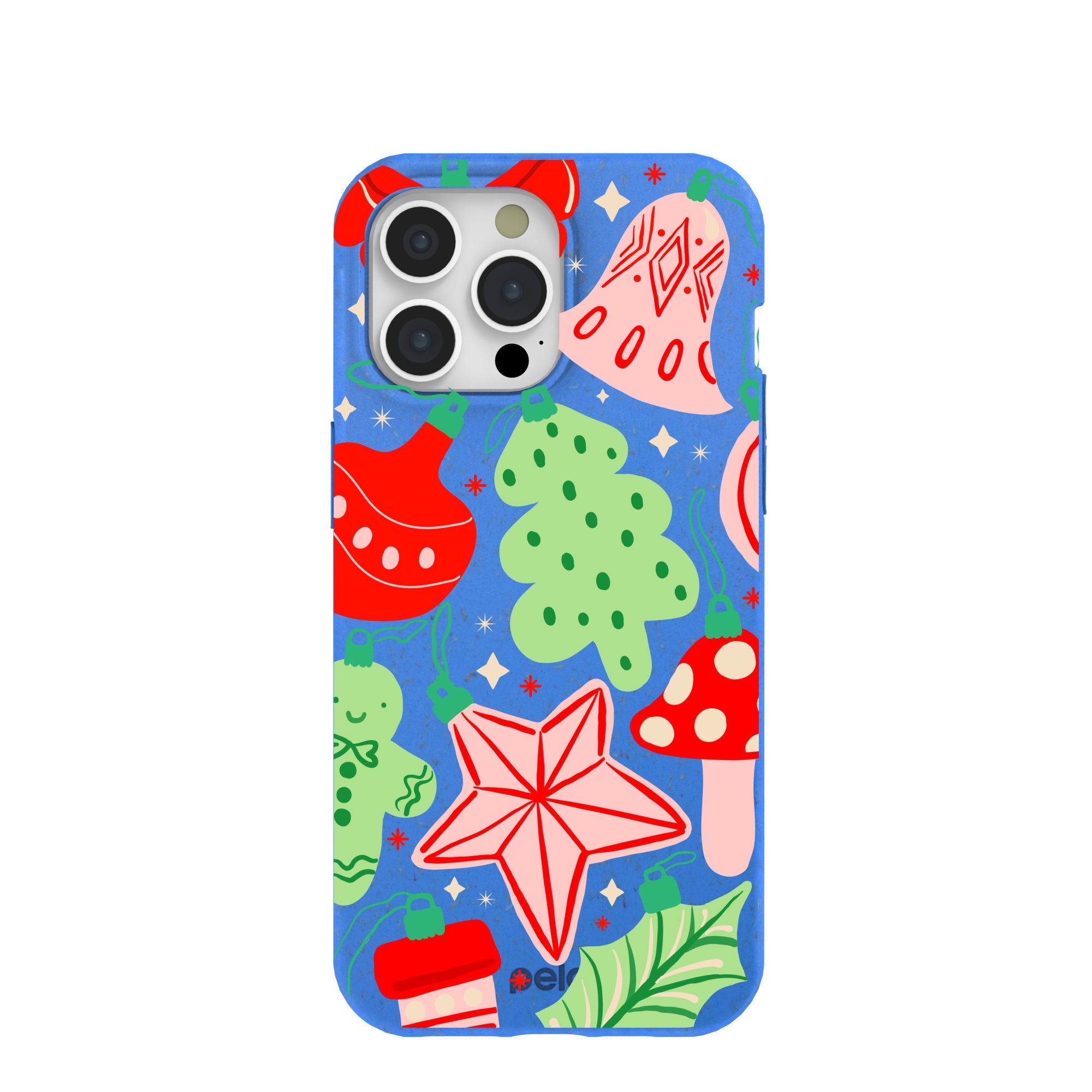 BlackTree Electric Blue Festive Flair iPhone 15 Pro Max Case