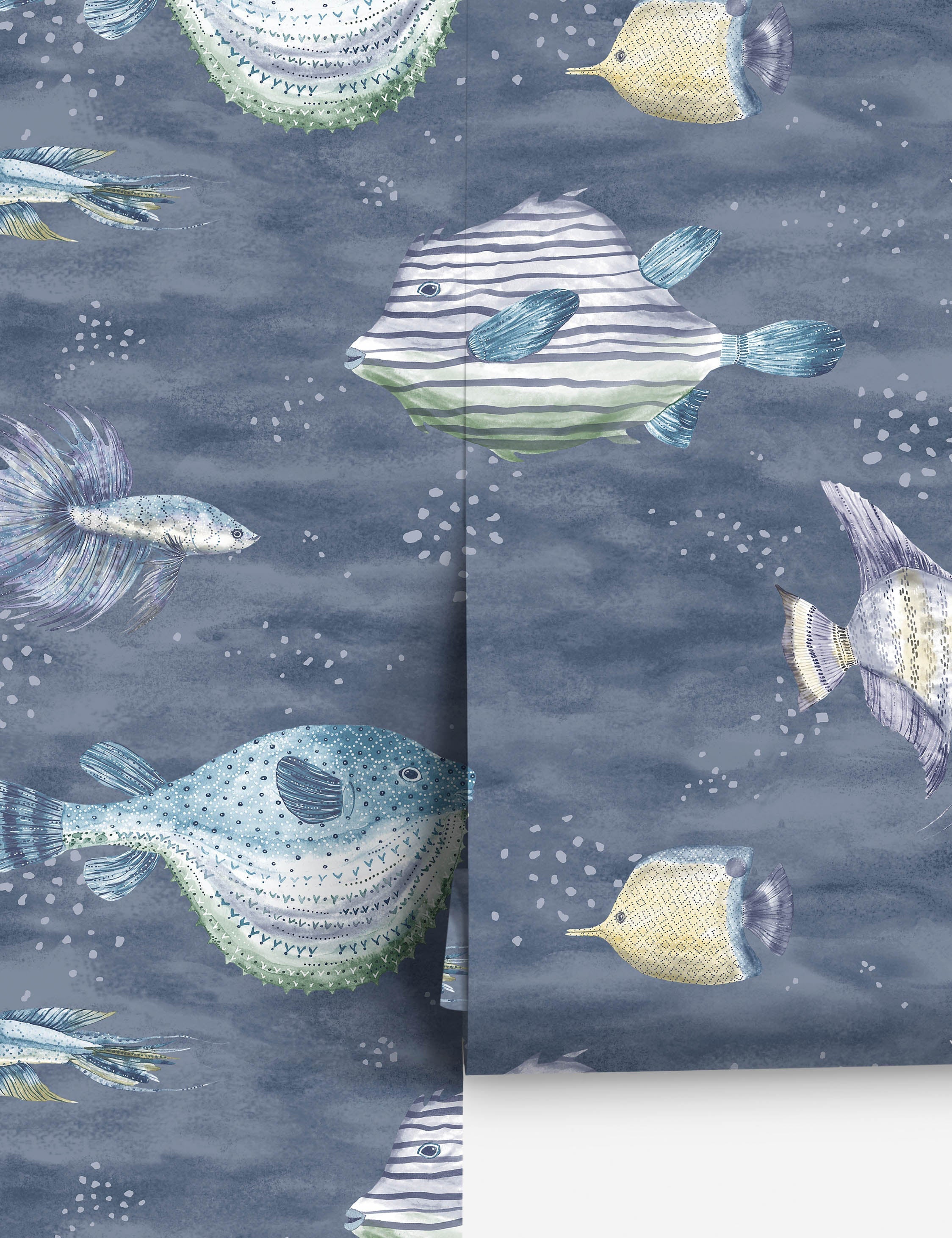 Lulu and Georgia Scalamandre Oceanna Wallpaper by Sandberg - view 2