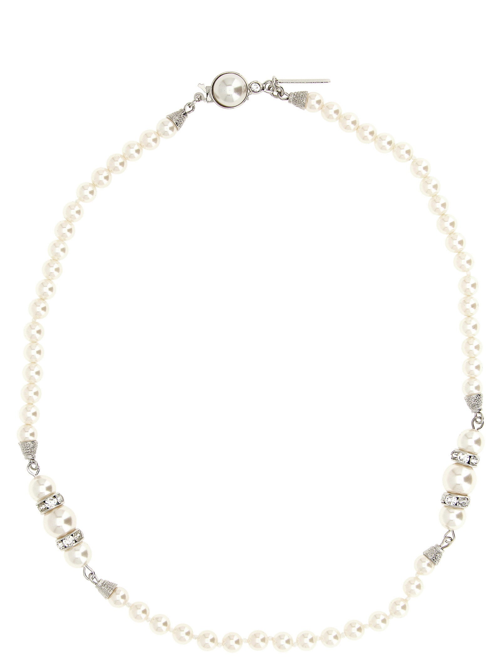 Alessandra Rich Pearl Necklace – 100% glass