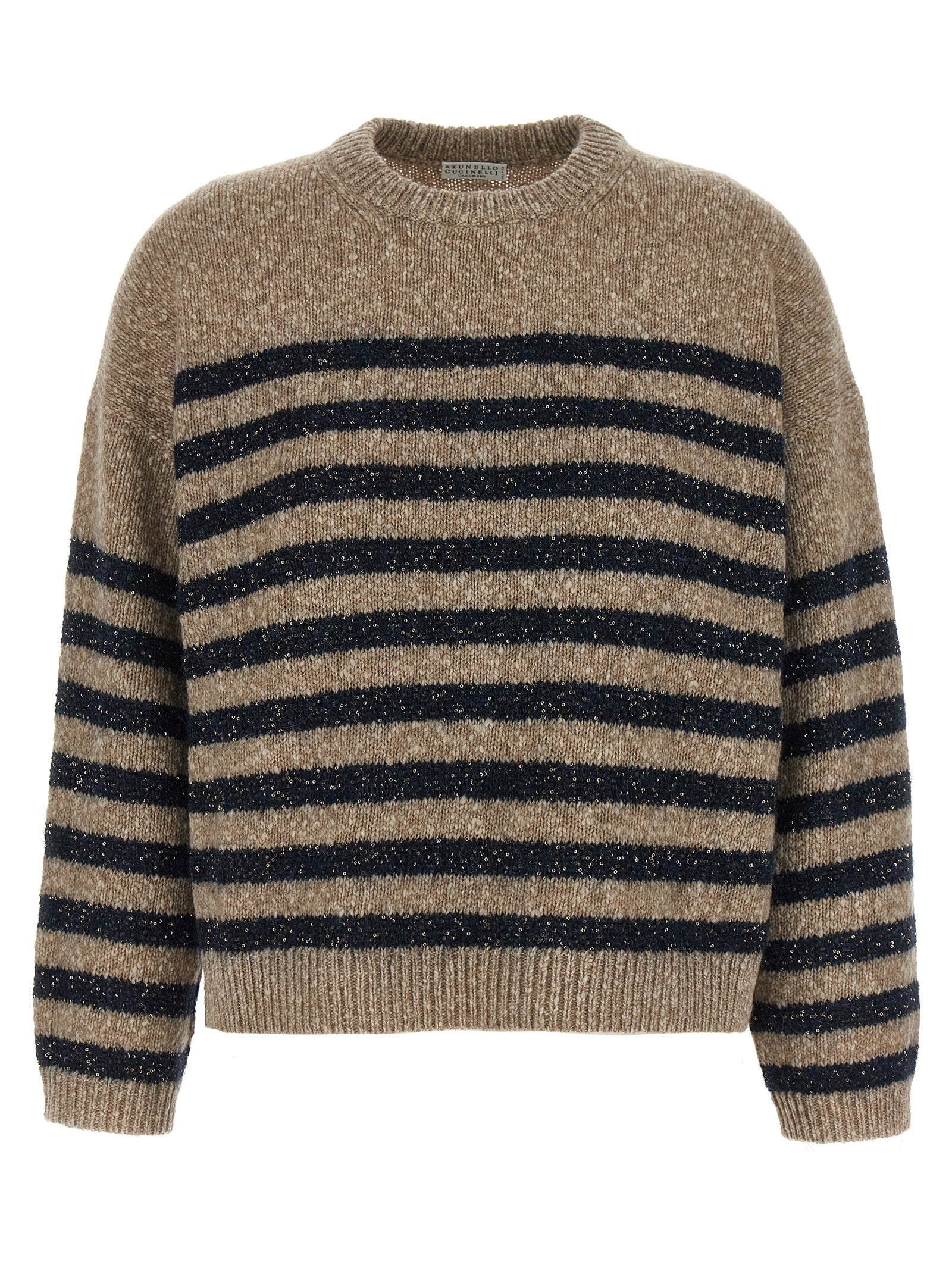 Brunello Cucinelli Dazzling Stripes Sweater – 55% wool 45% cachemire