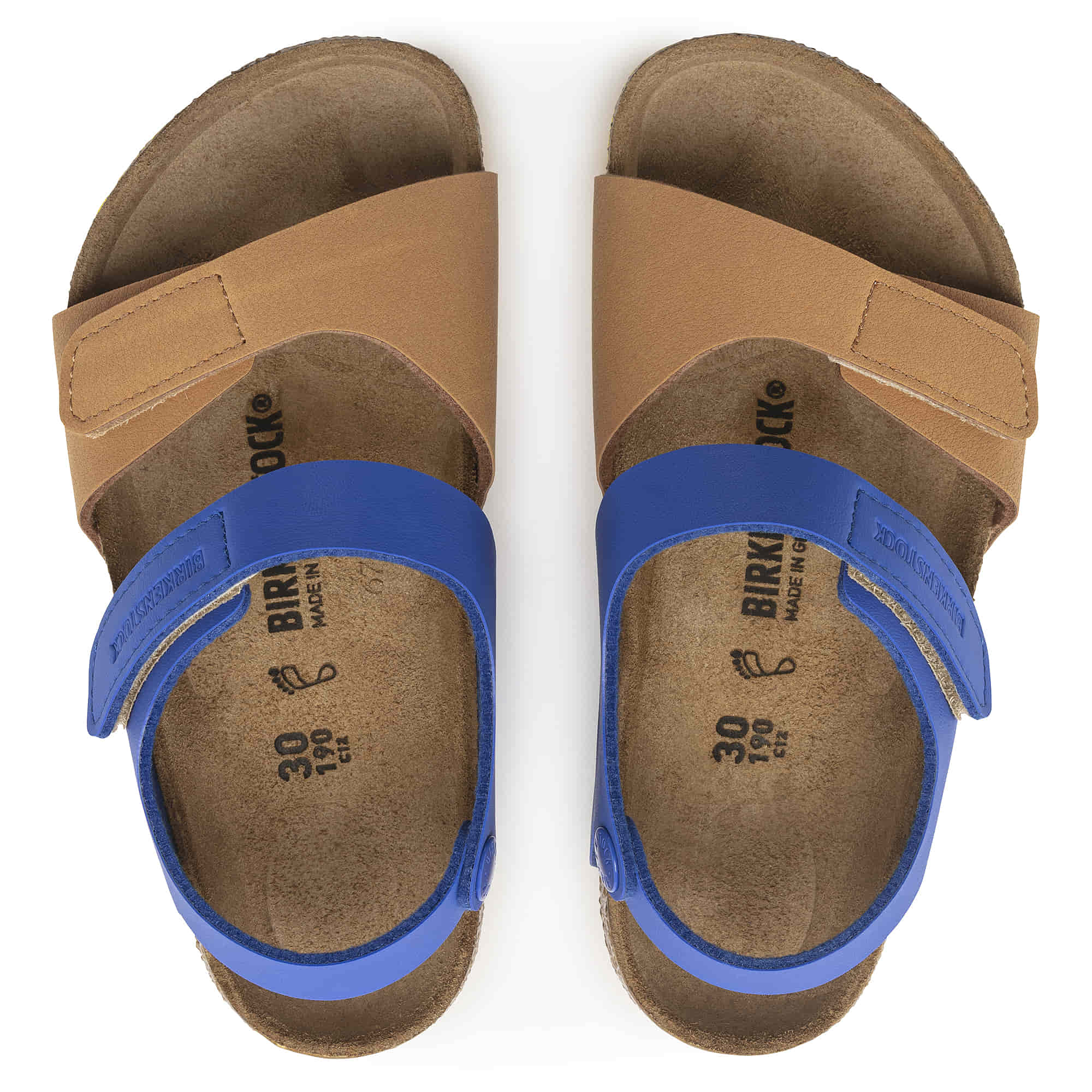 Birkenstock Palu Kids Birko-Flor Nubuck – Multi Multi/Caramel/Ultra Blue - view 2