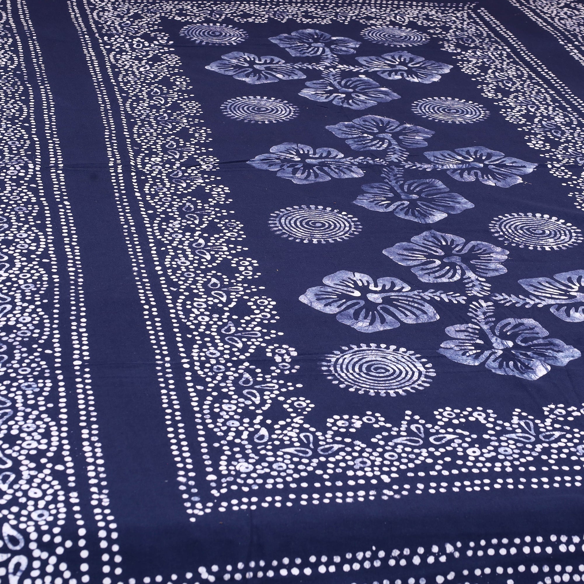 BATIK BY MD. SHARIFF Blue - Cotton Hand Batik Print Single Bedsheet (91 x 57 ) 29 - view 2