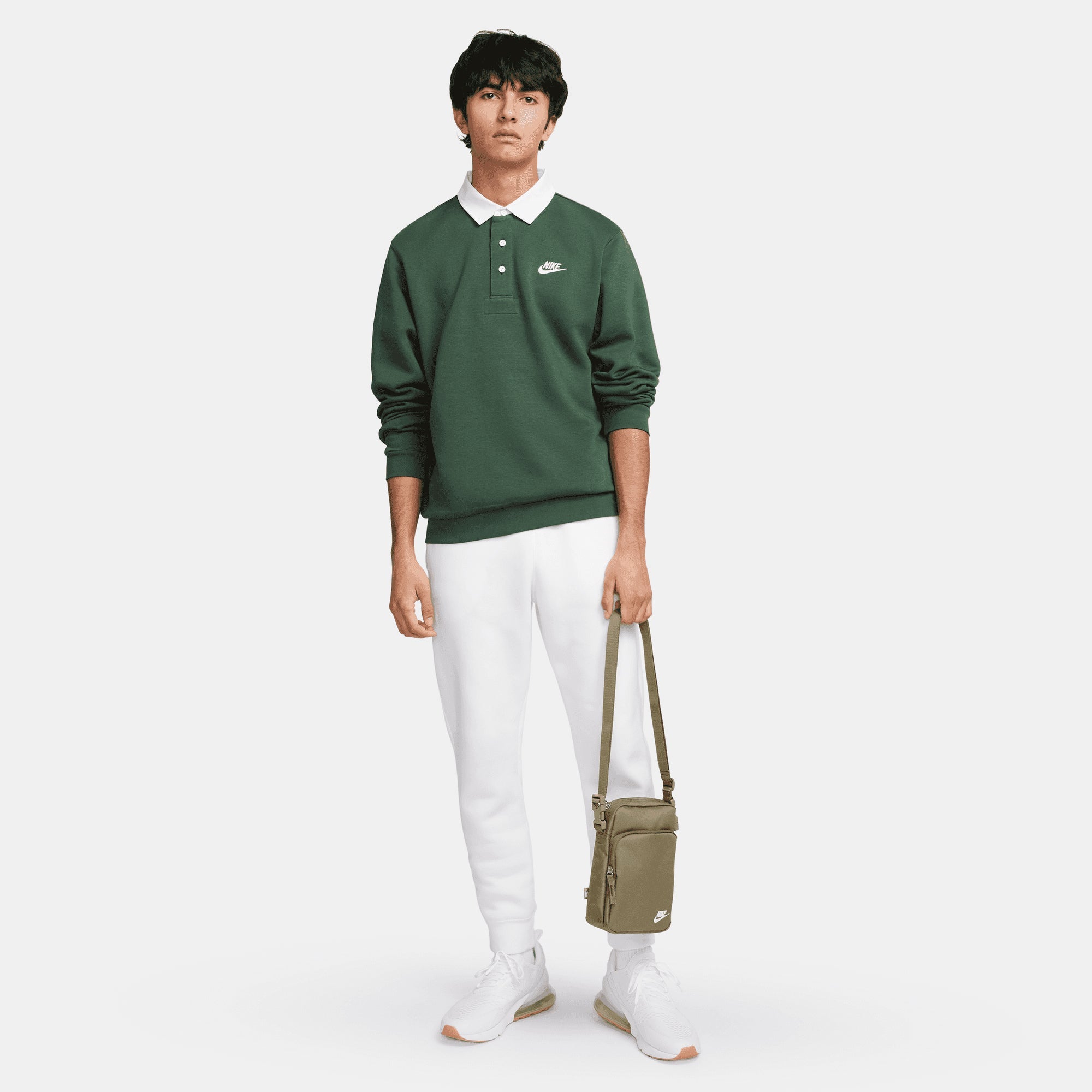 Nike | Heritage Crossbody Bag (4l) { Parachute Beige/summit White - view 6
