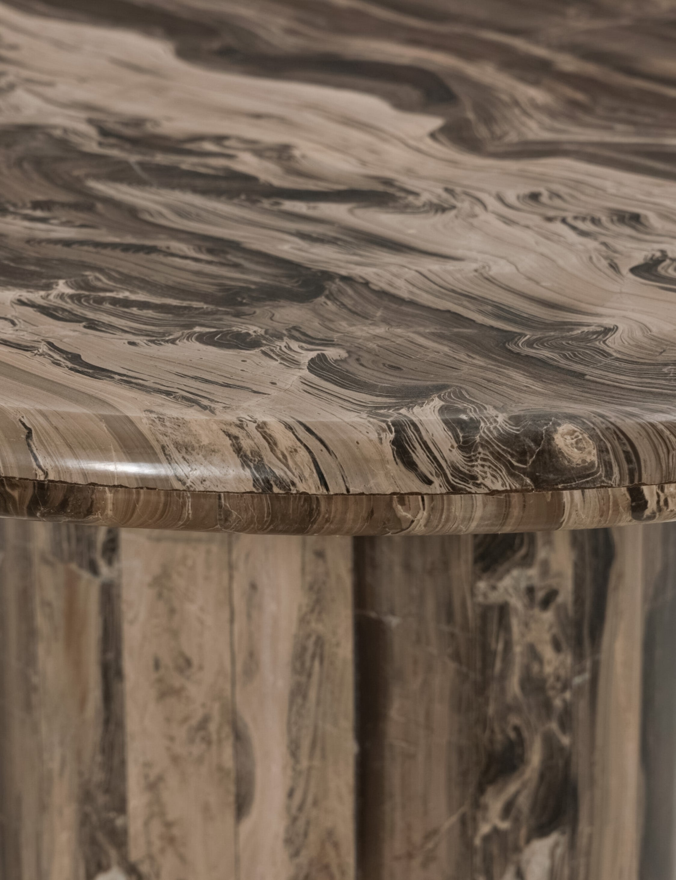 Lulu and Georgia Carlo Desk – Brown Marble - view 11