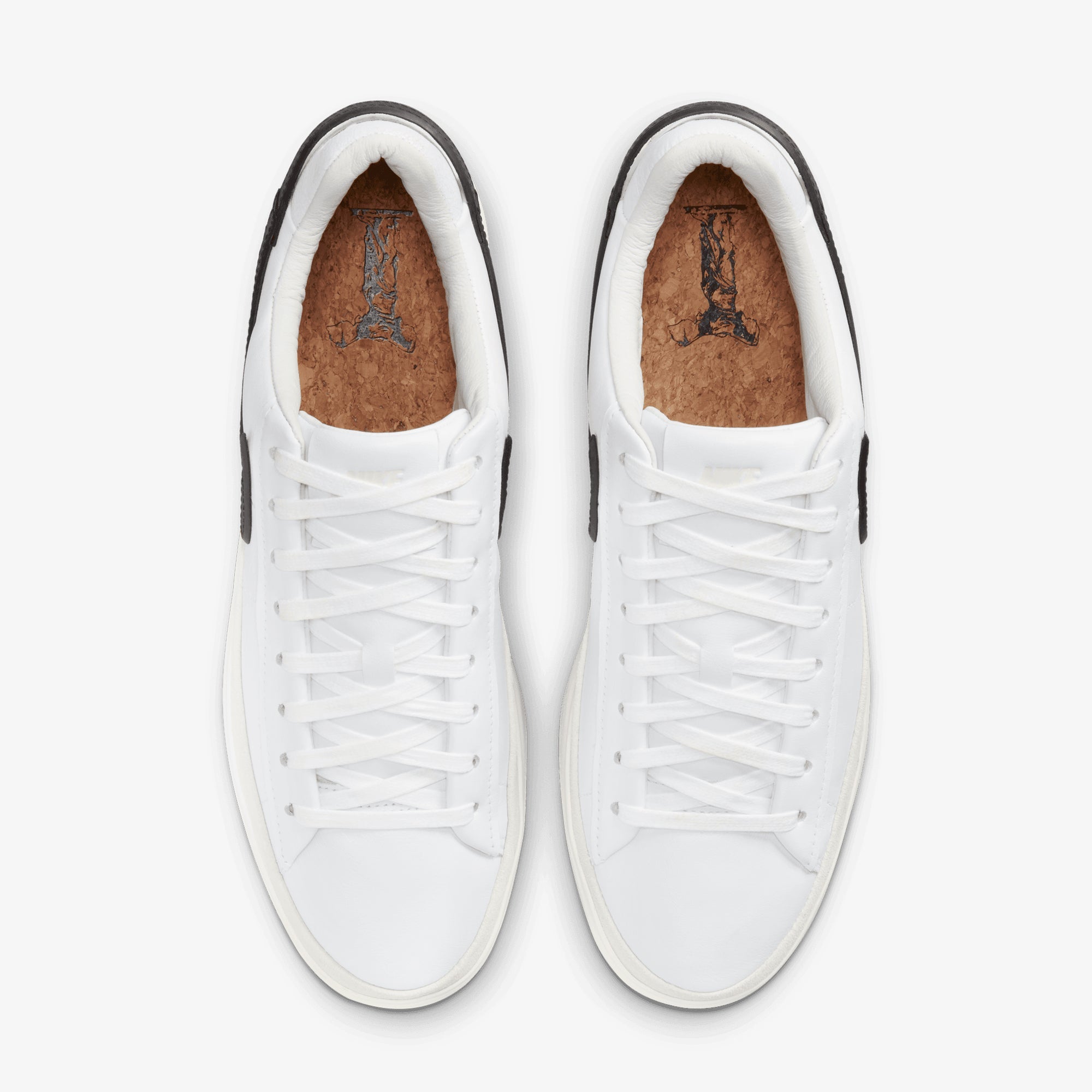 Nike | BLAZER PHANTOM LOW { SUMMIT WHITE/BLACK-WHITE-SAIL - view 2