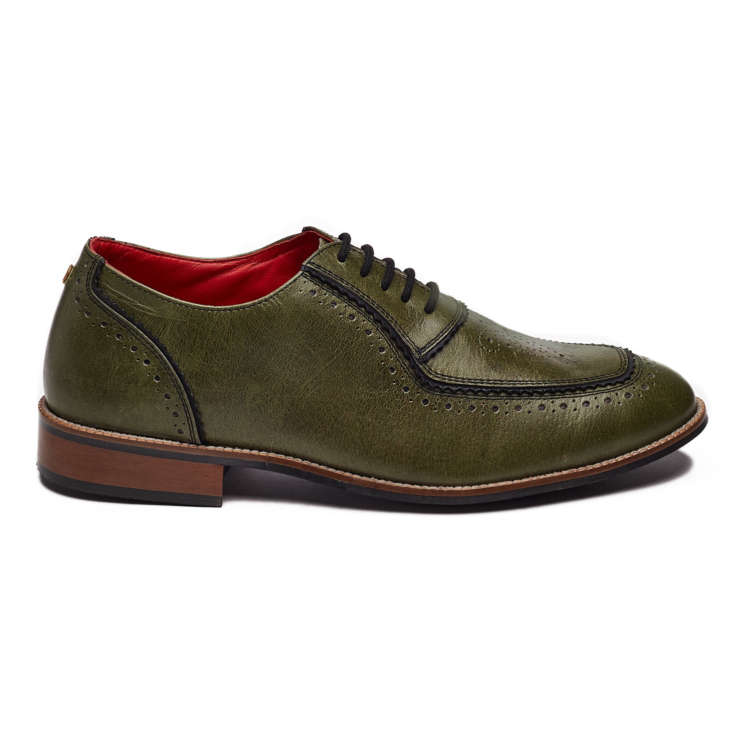 Banjaaran Studio Maharaja Brogues Men – Olive - view 4