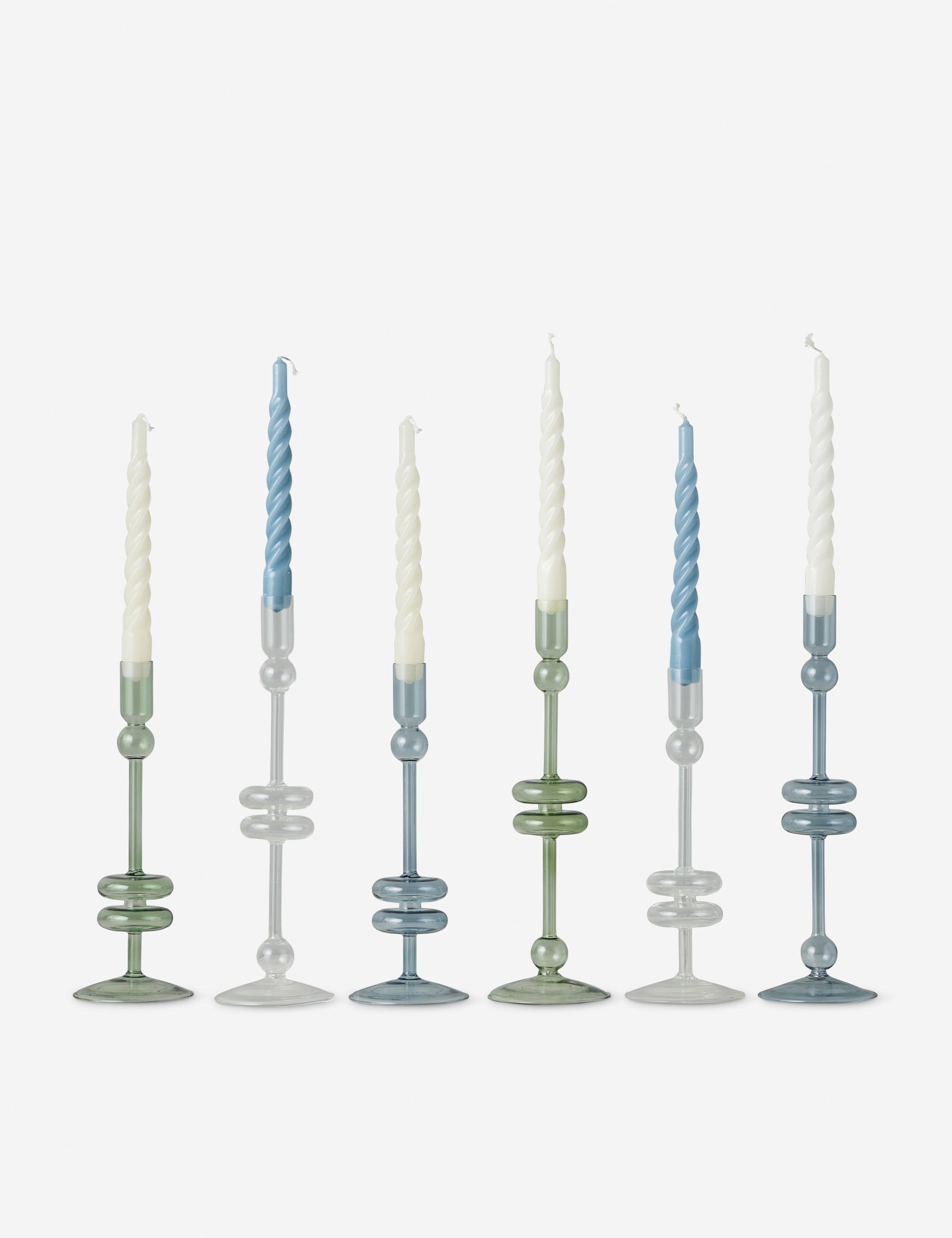 Lulu and Georgia Glass Candlestick Pair (Set of 2) by etúHOME - view 26