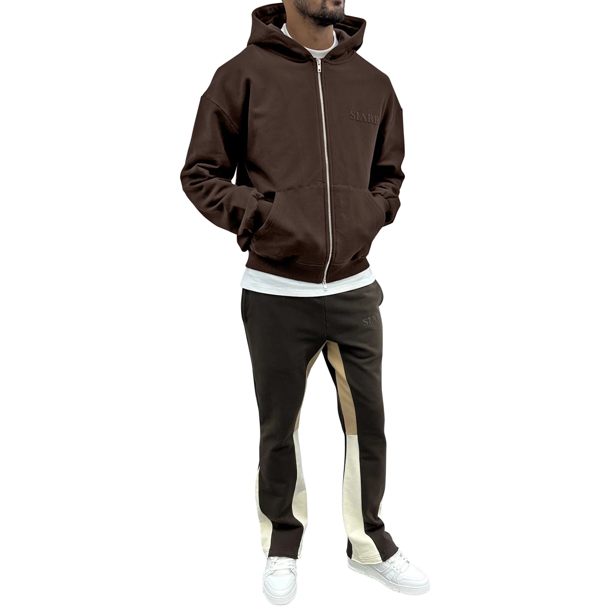 SIARR Brown Zip-Up Hoodie - view 2