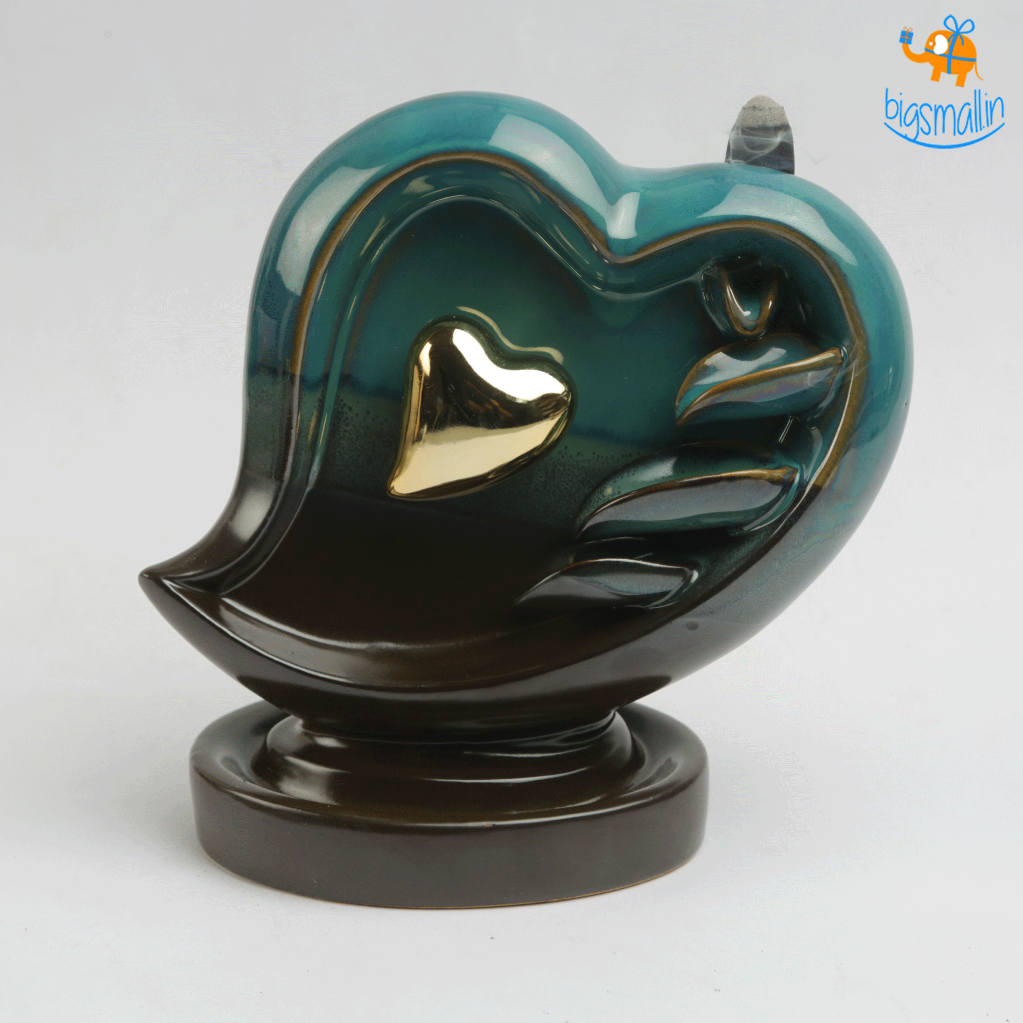VinnyC Heart-Shaped Backflow Incense Burner - view 2