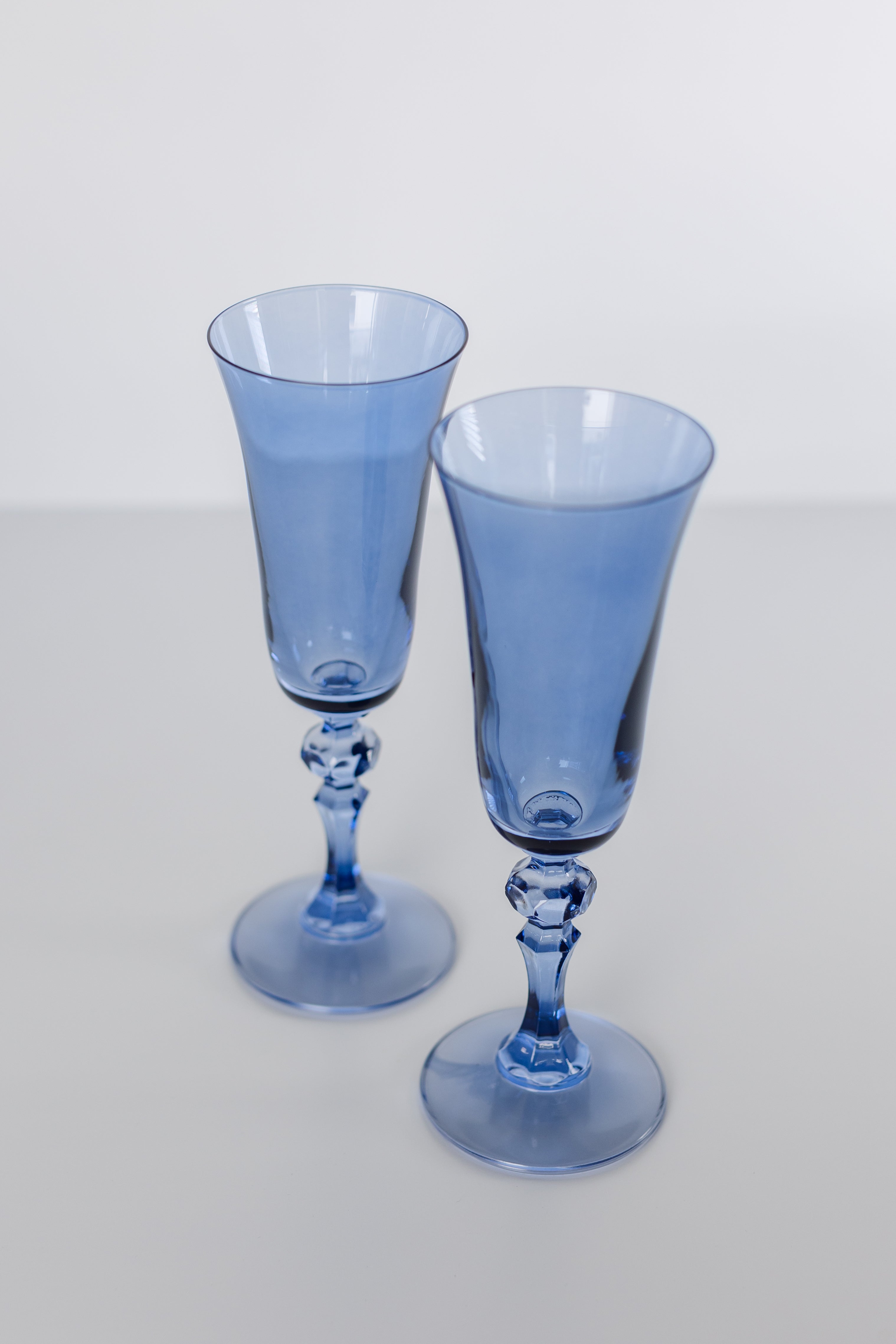 Estelle Colored Glass Estelle Colored Regal Flute - Set of 2 {Cobalt Blue} - view 2