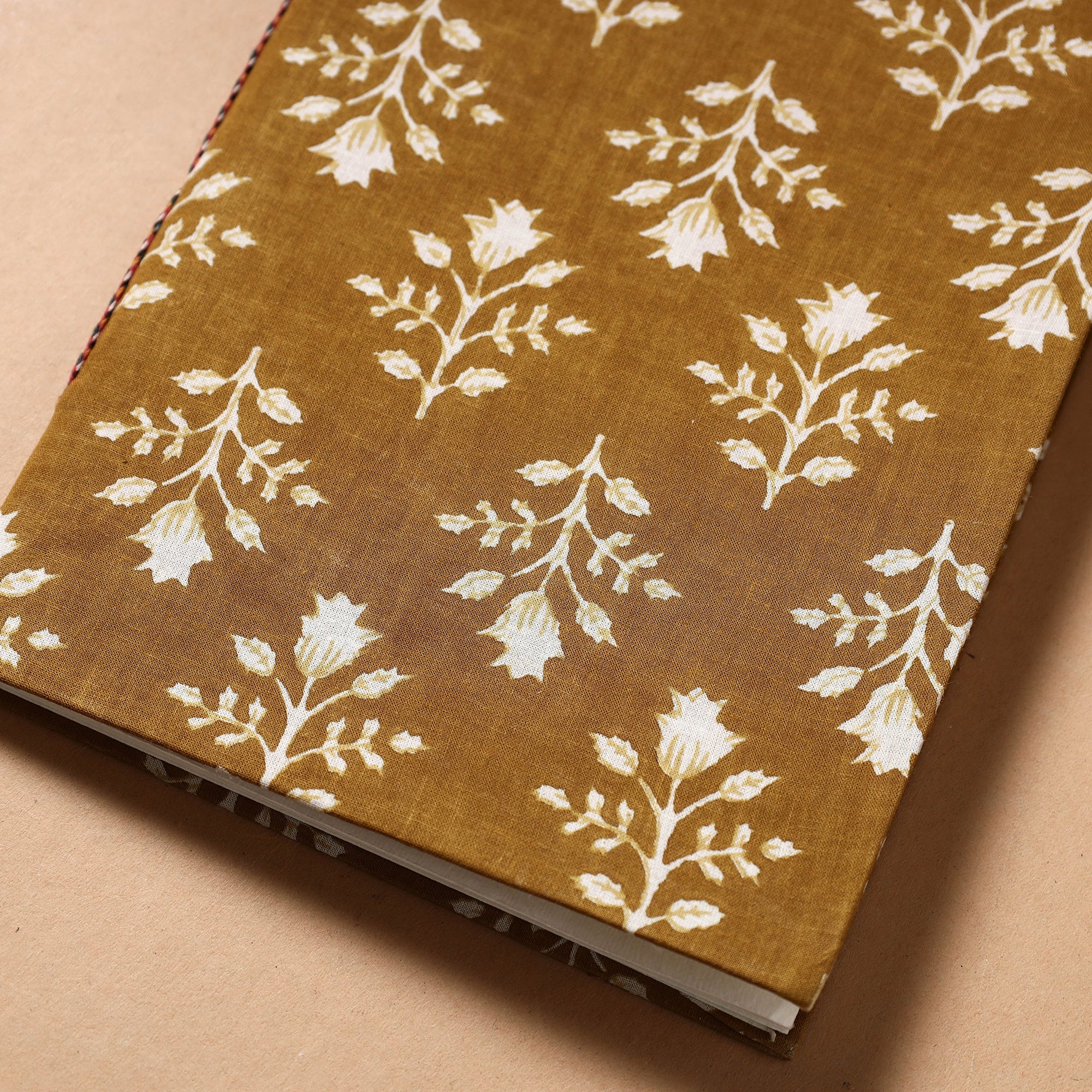 BINDAAS UNLIMITED Brown - Sanganeri Fabric Cover Handmade Paper Notebook (9 x 7 in) - view 2